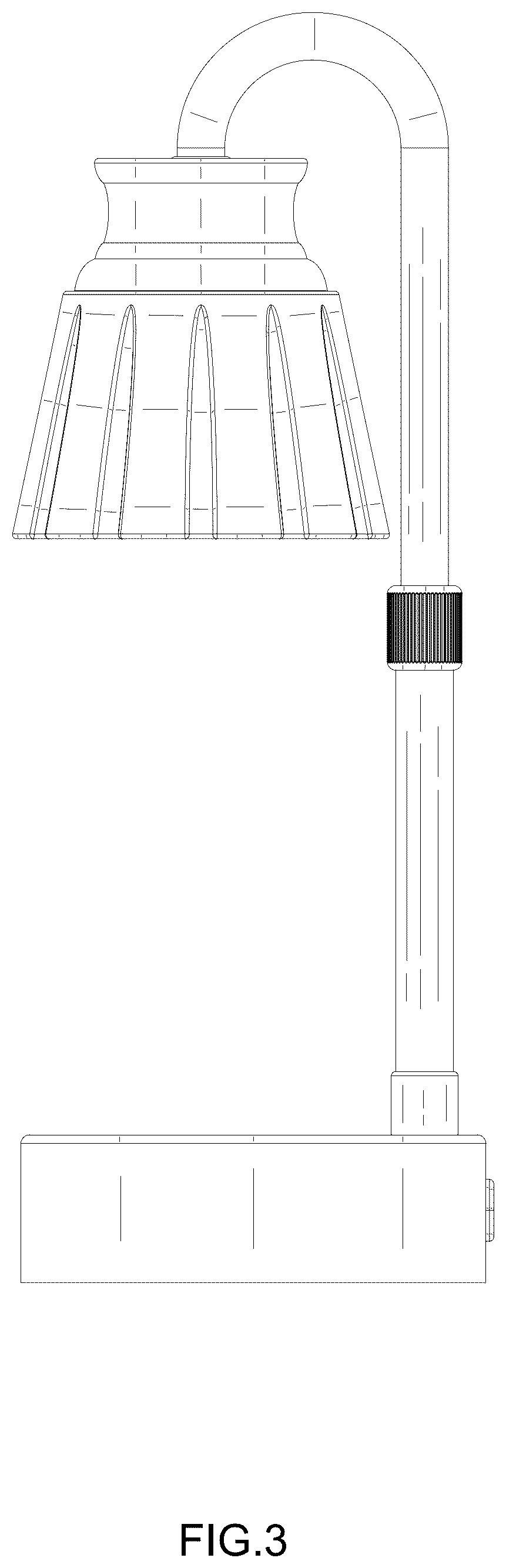 Patent USD1076202 Figure 3 – Wax melting lamp