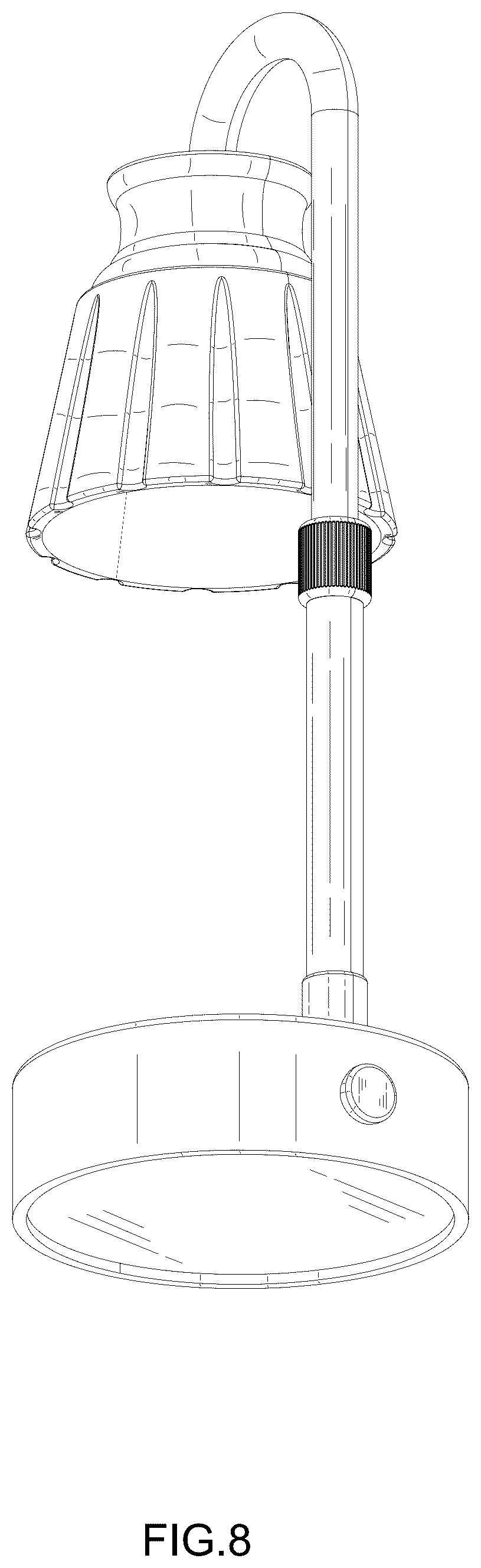 Patent USD1076202 Figure 8 – Wax melting lamp