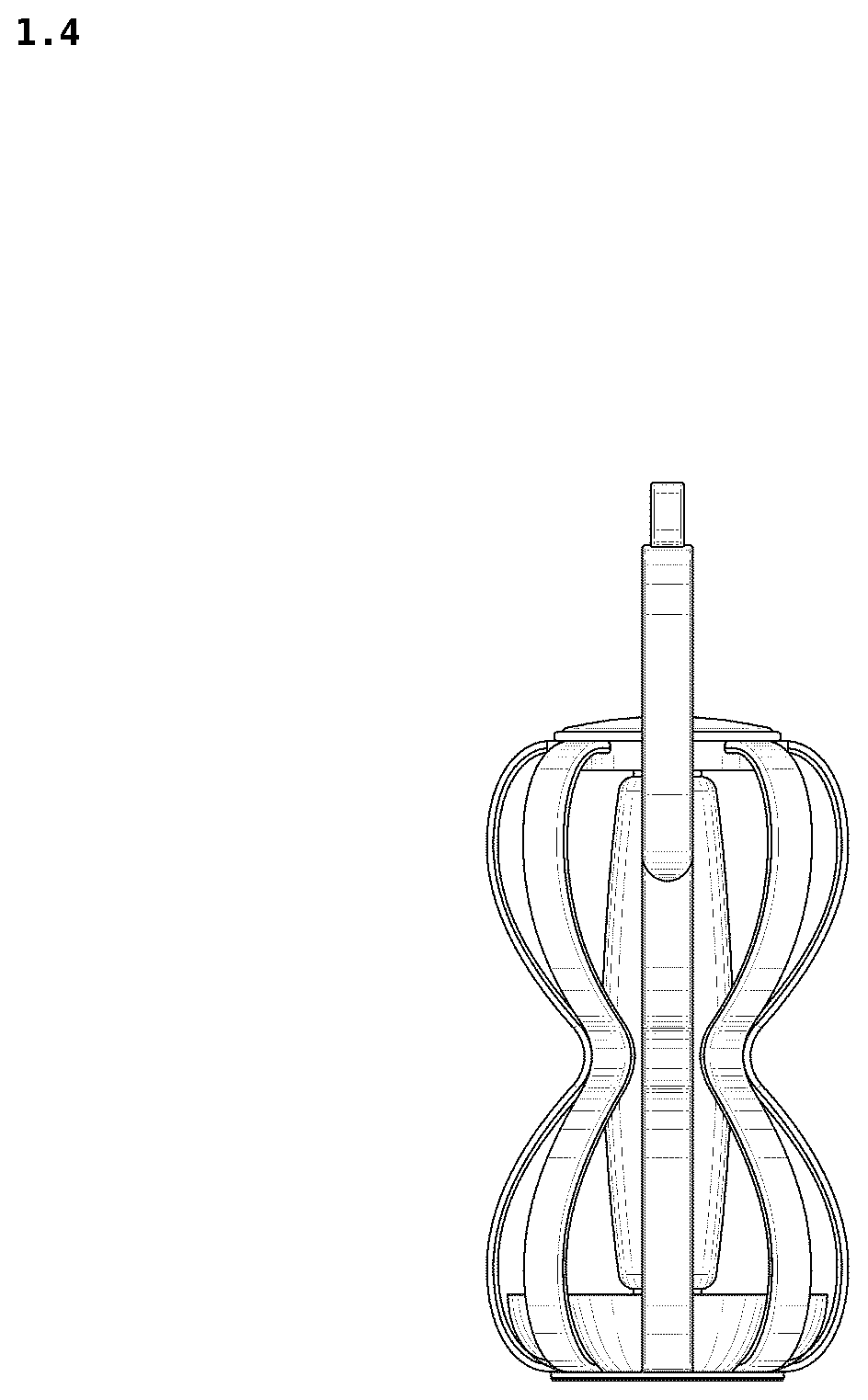 Patent USD1076203 Figure 4 – Lamp