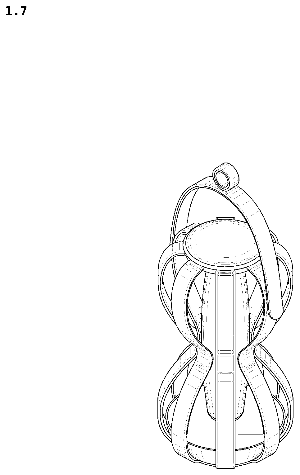 Patent USD1076203 Figure 7 – Lamp