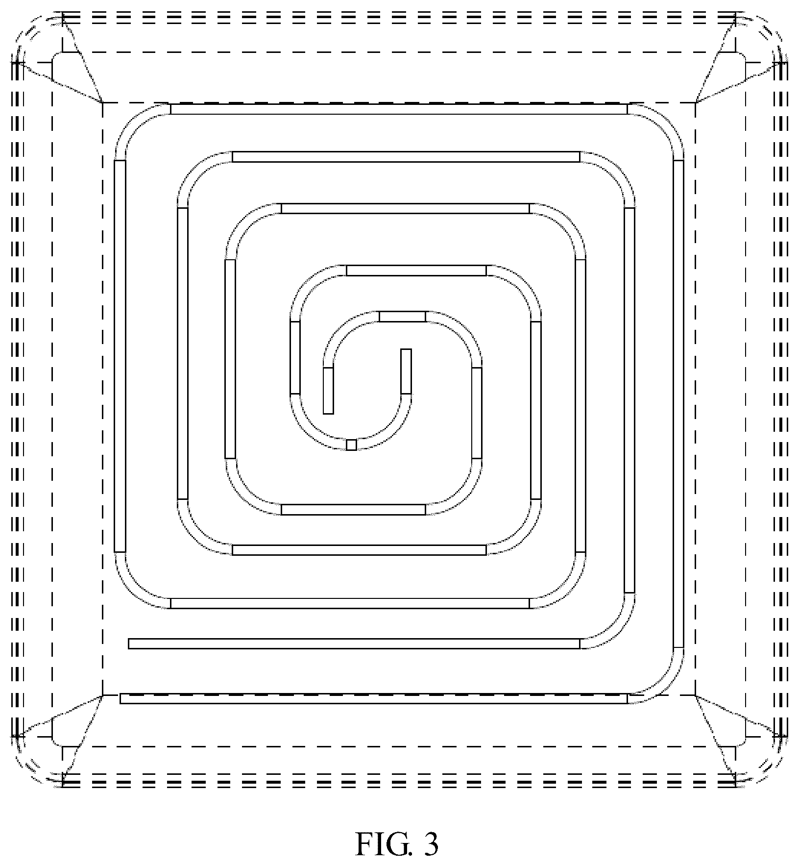 Patent USD1076204 Figure 3 – Light module for linear LED