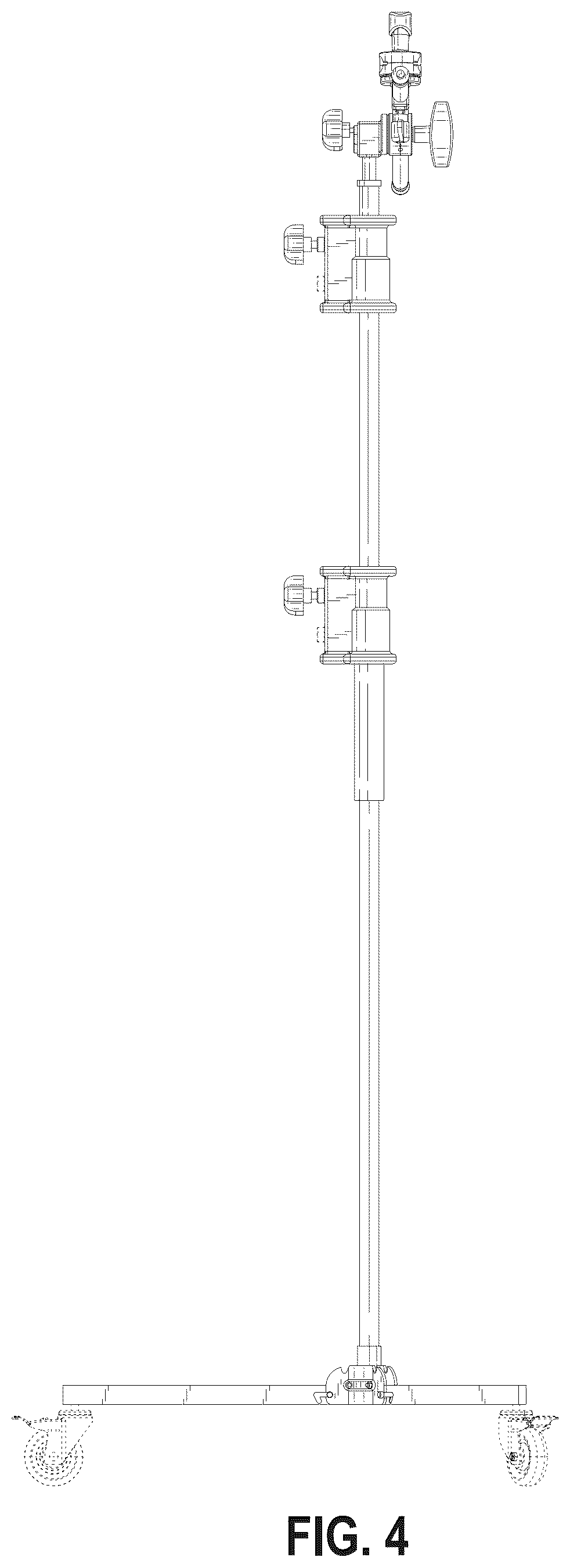Patent USD1076207 Figure 4 – Heavy duty light stand