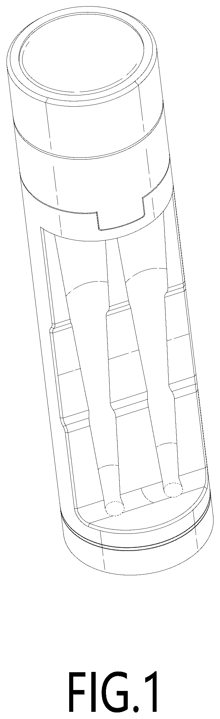 Patent USD1076212 Figure 1 – Smoke storage tube