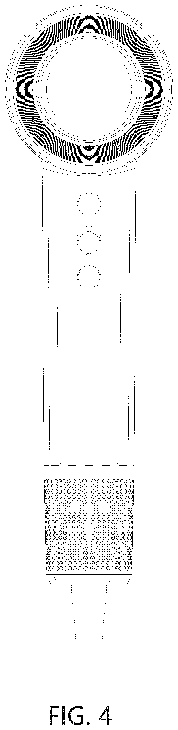 Patent USD1076222 Figure 4 – Hair dryer
