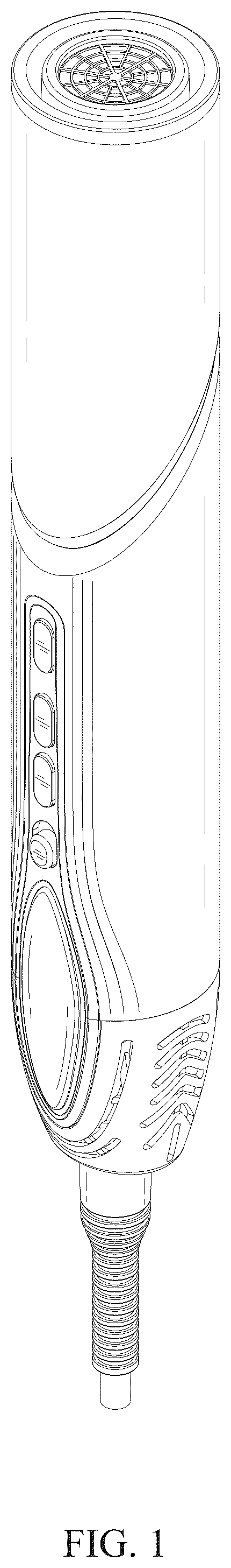 Patent USD1076225 — Handle for hot air comb — Figure 1