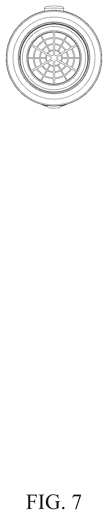 Patent USD1076225 Figure 7 – Handle for hot air comb