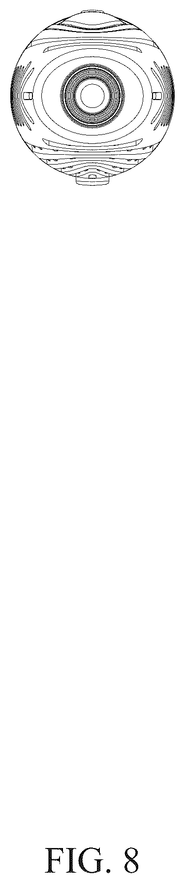 Patent USD1076225 Figure 8 – Handle for hot air comb