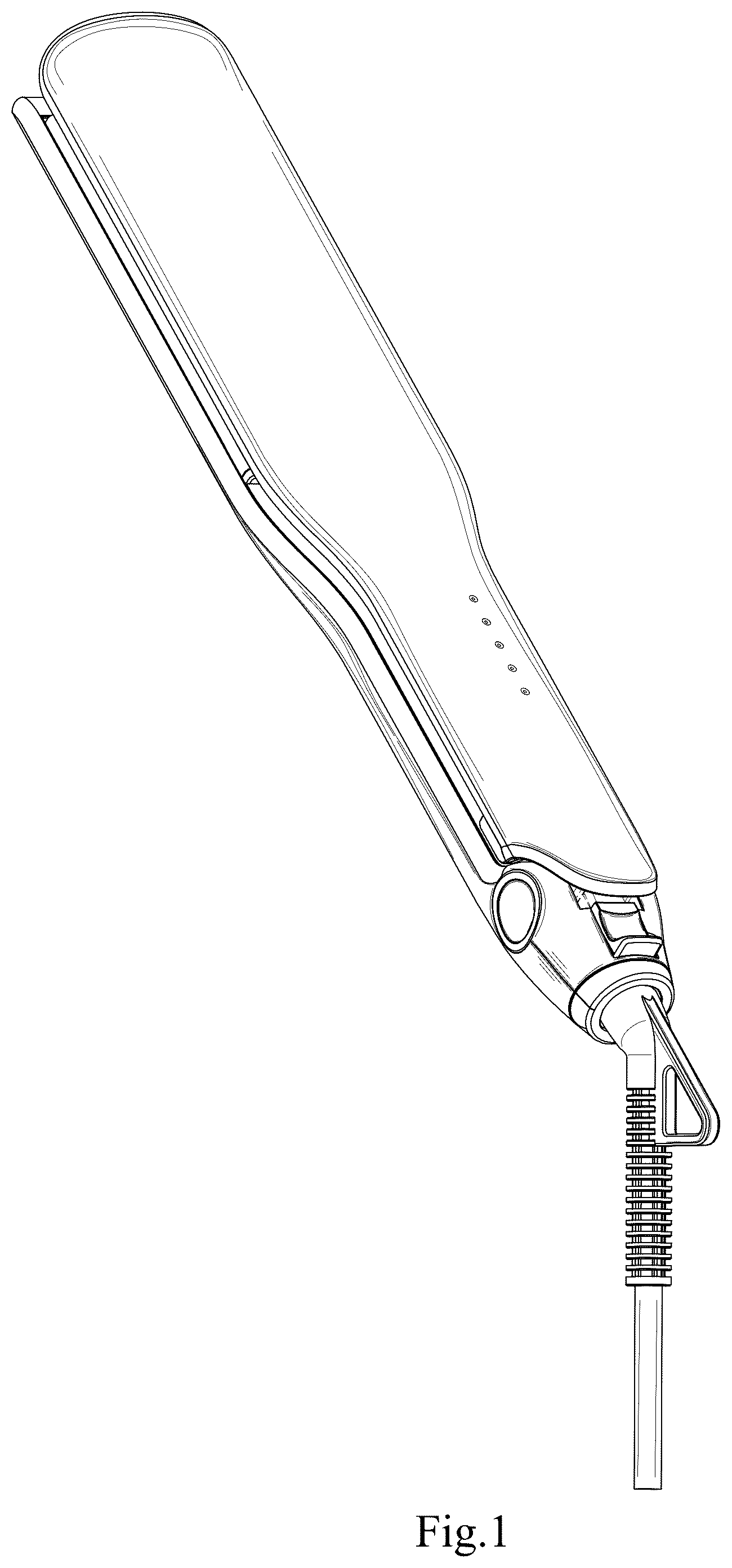 Patent USD1076226 — Hair straightener — Figure 1