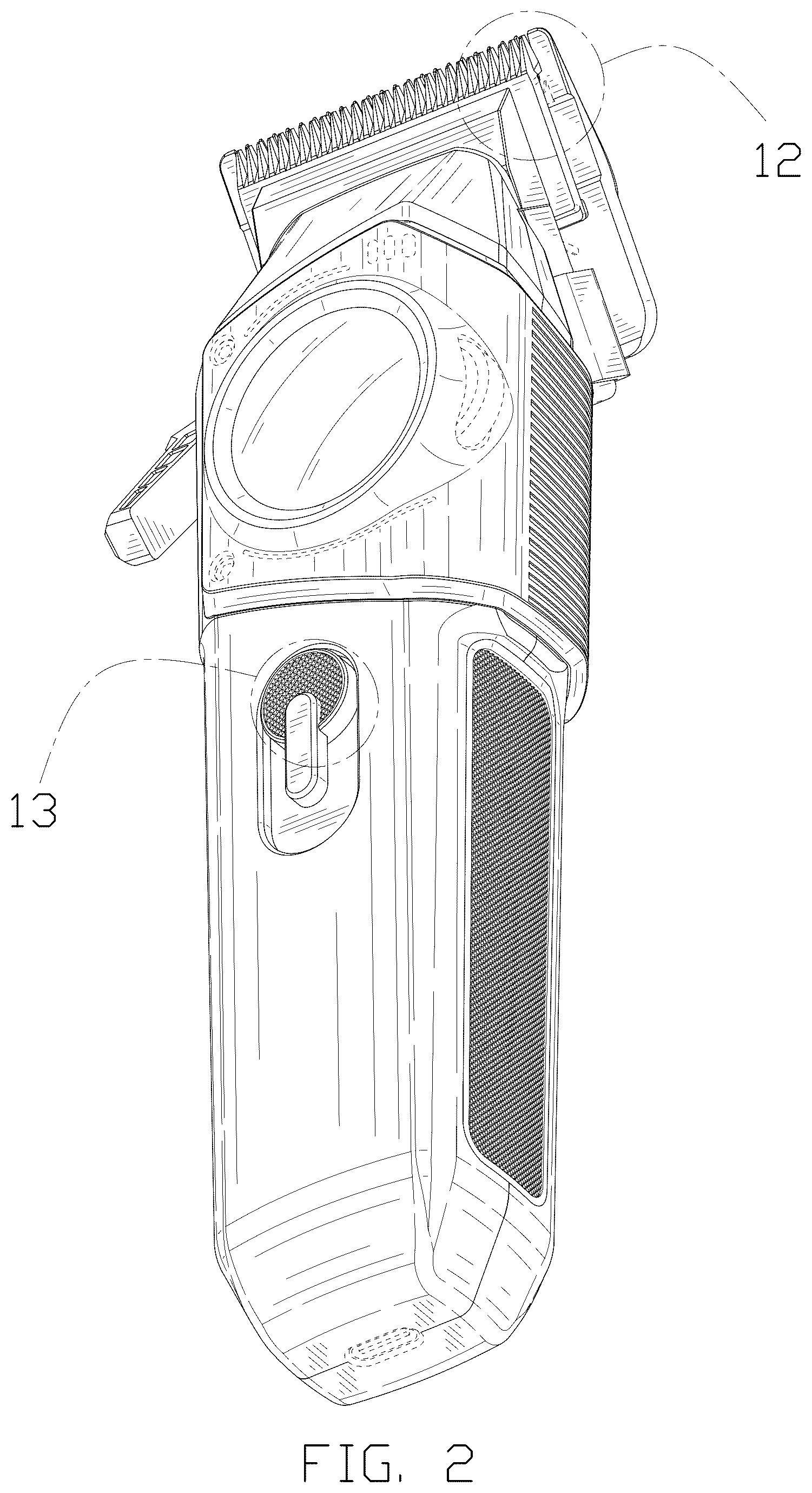 Patent USD1076227 Figure 2 – Hair clipper