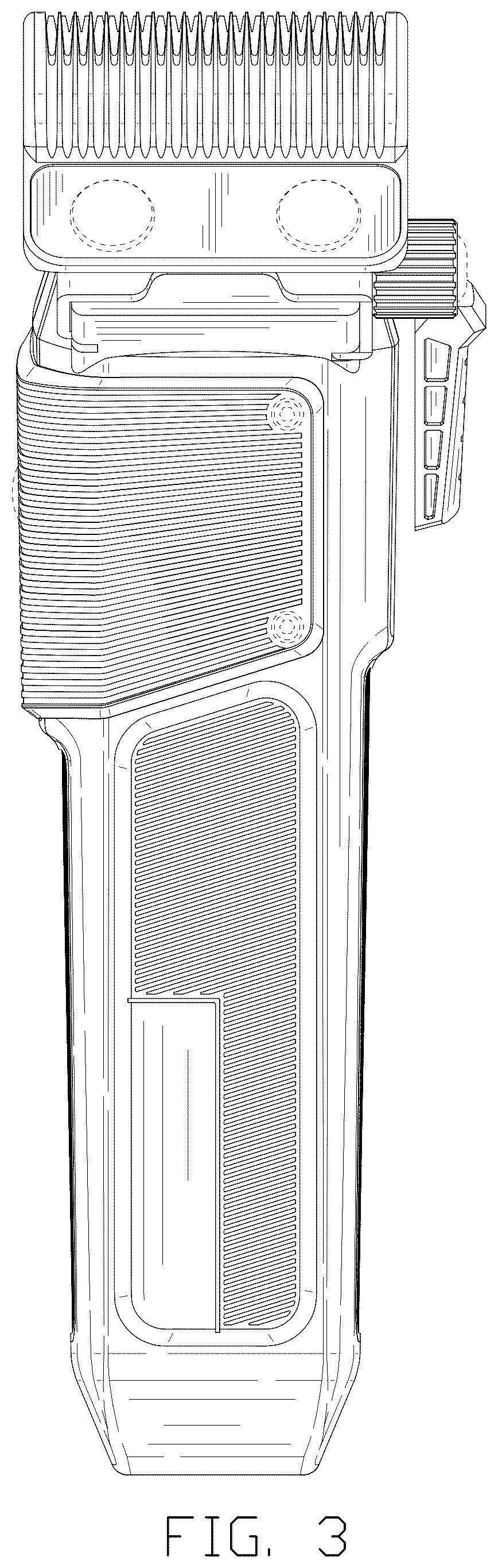Patent USD1076227 Figure 3 – Hair clipper