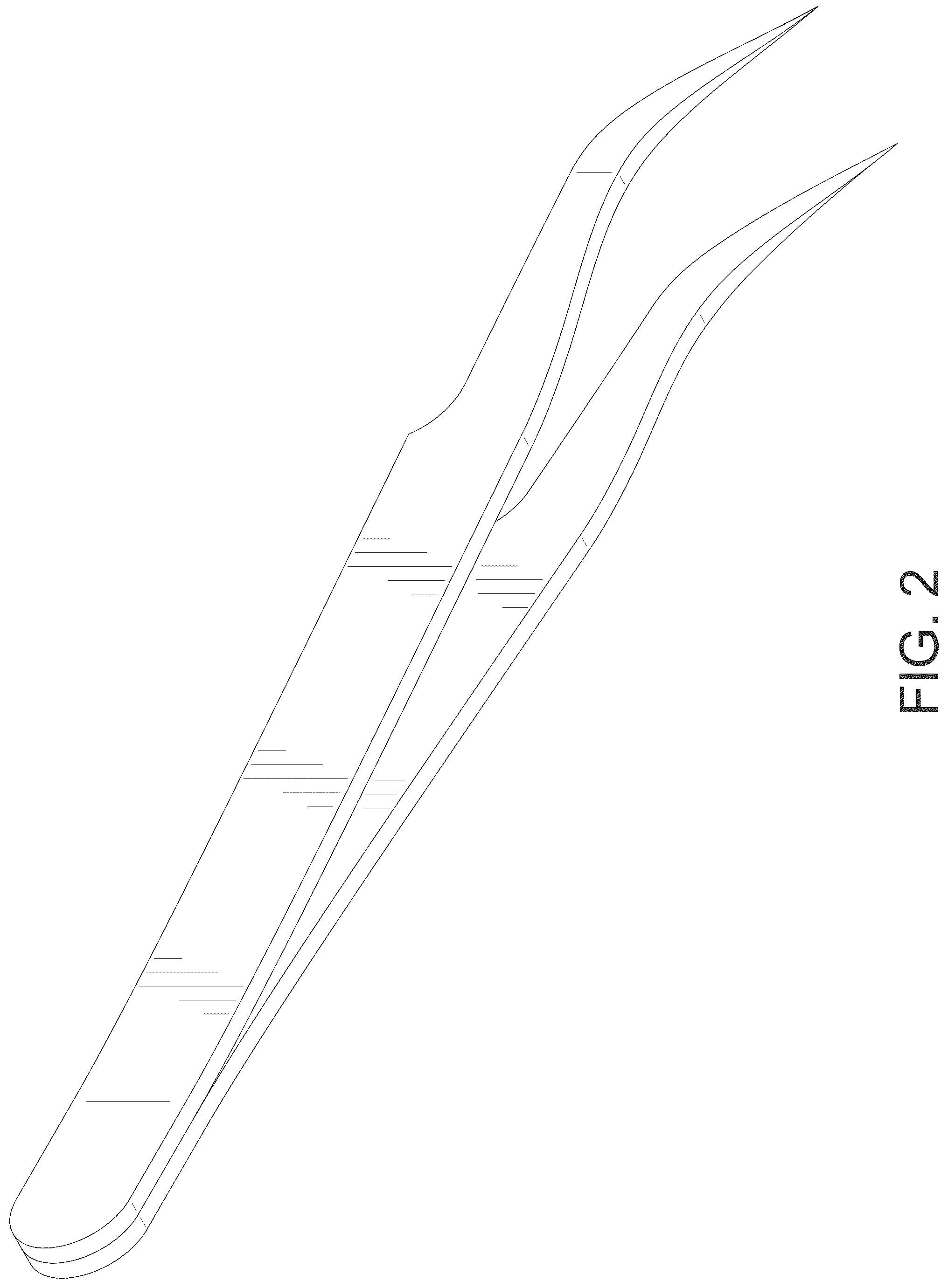 Patent USD1076230 Figure 2 – Artificial eyelash extension applicator