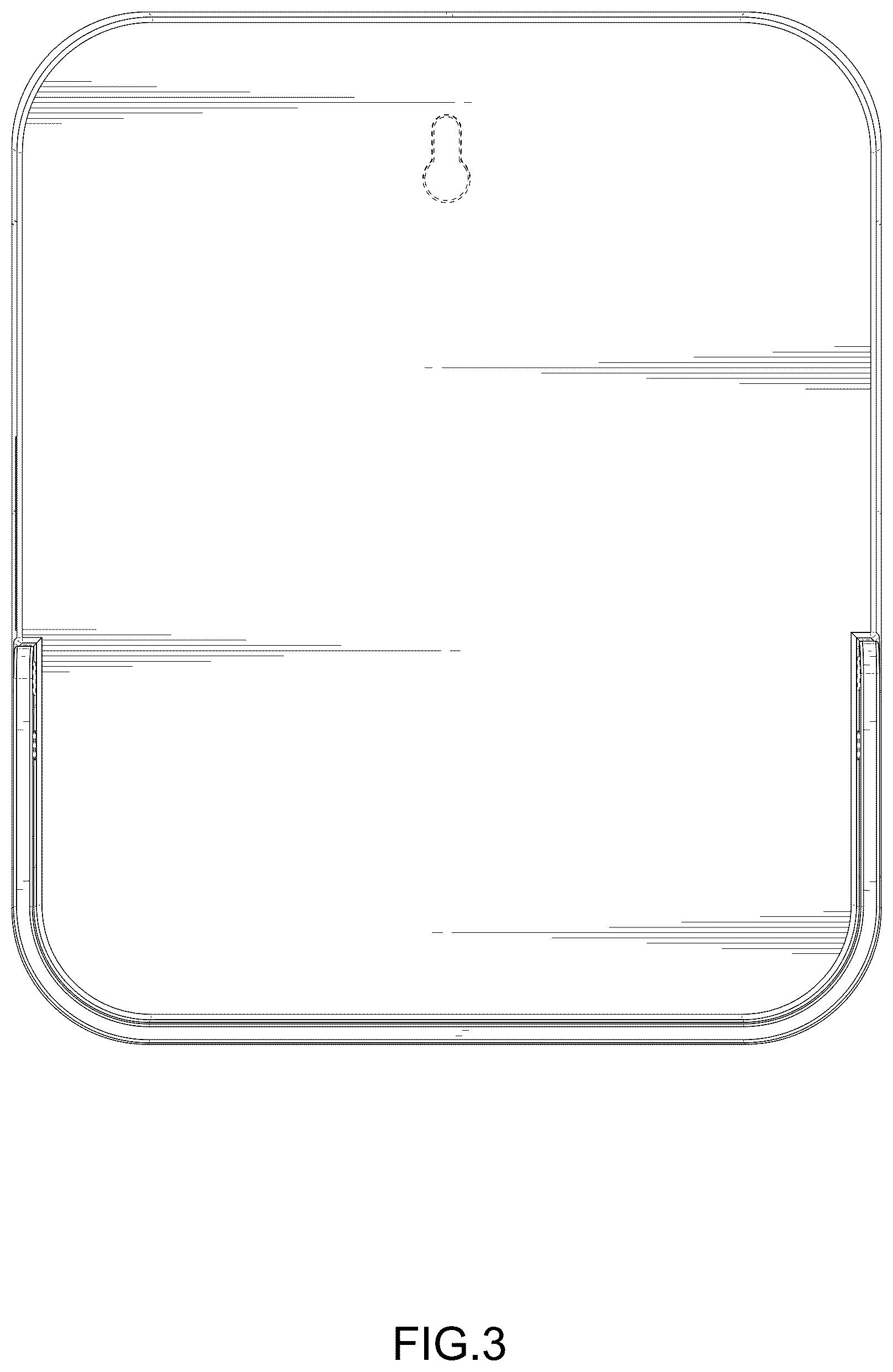 Patent USD1076232 Figure 3 – Combination hand mirror and comb