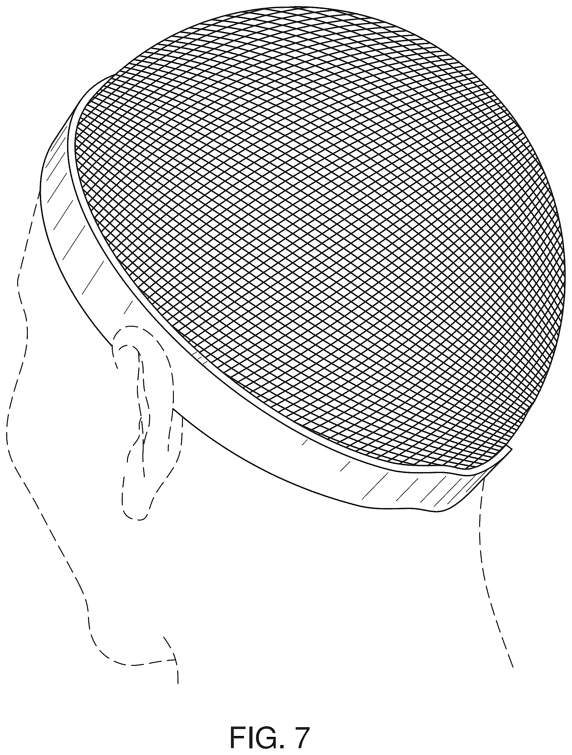 Patent USD1076234 Figure 3 – Wig base cap