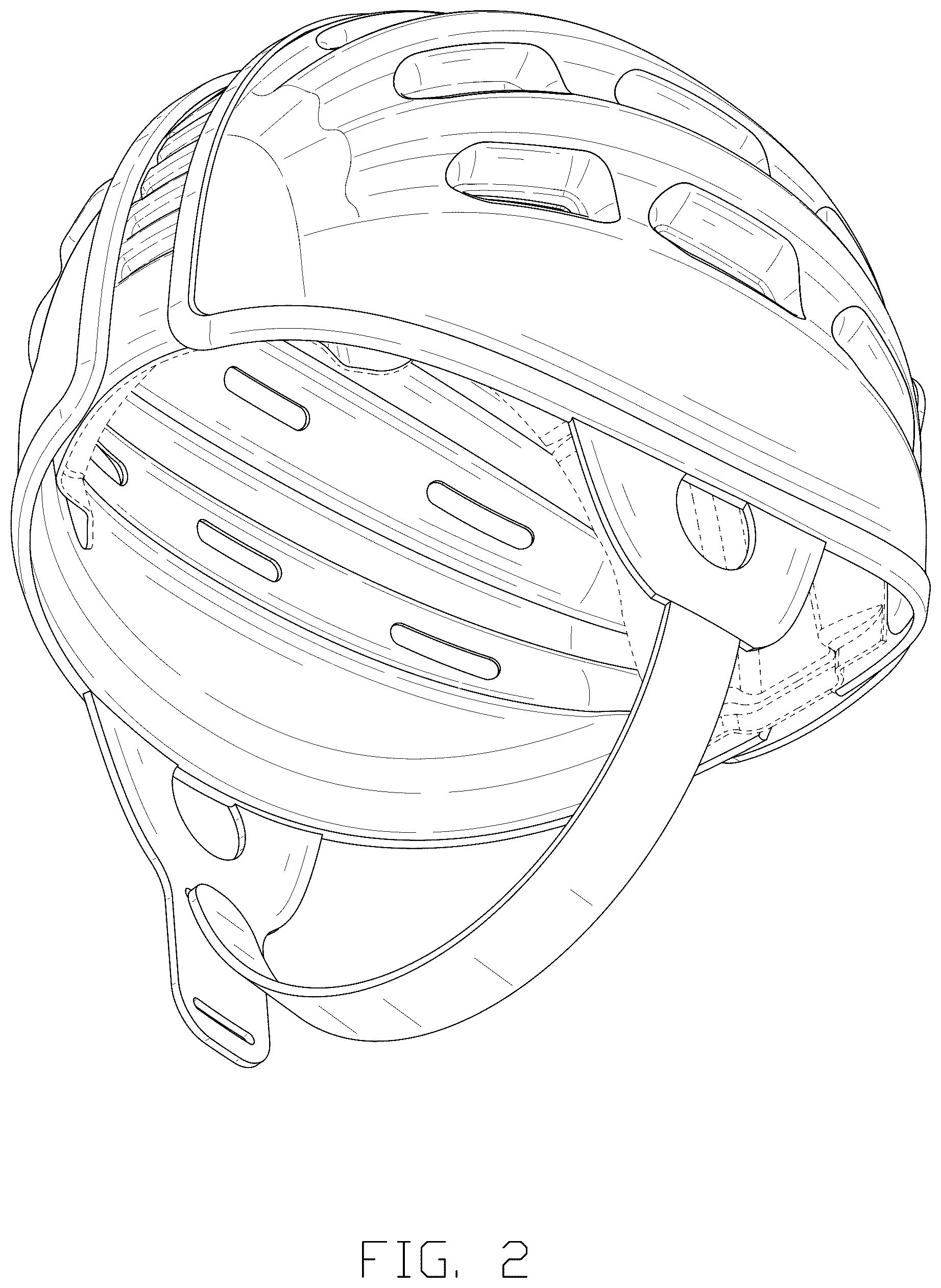 Patent USD1076235 Figure 2 – Safety helmet