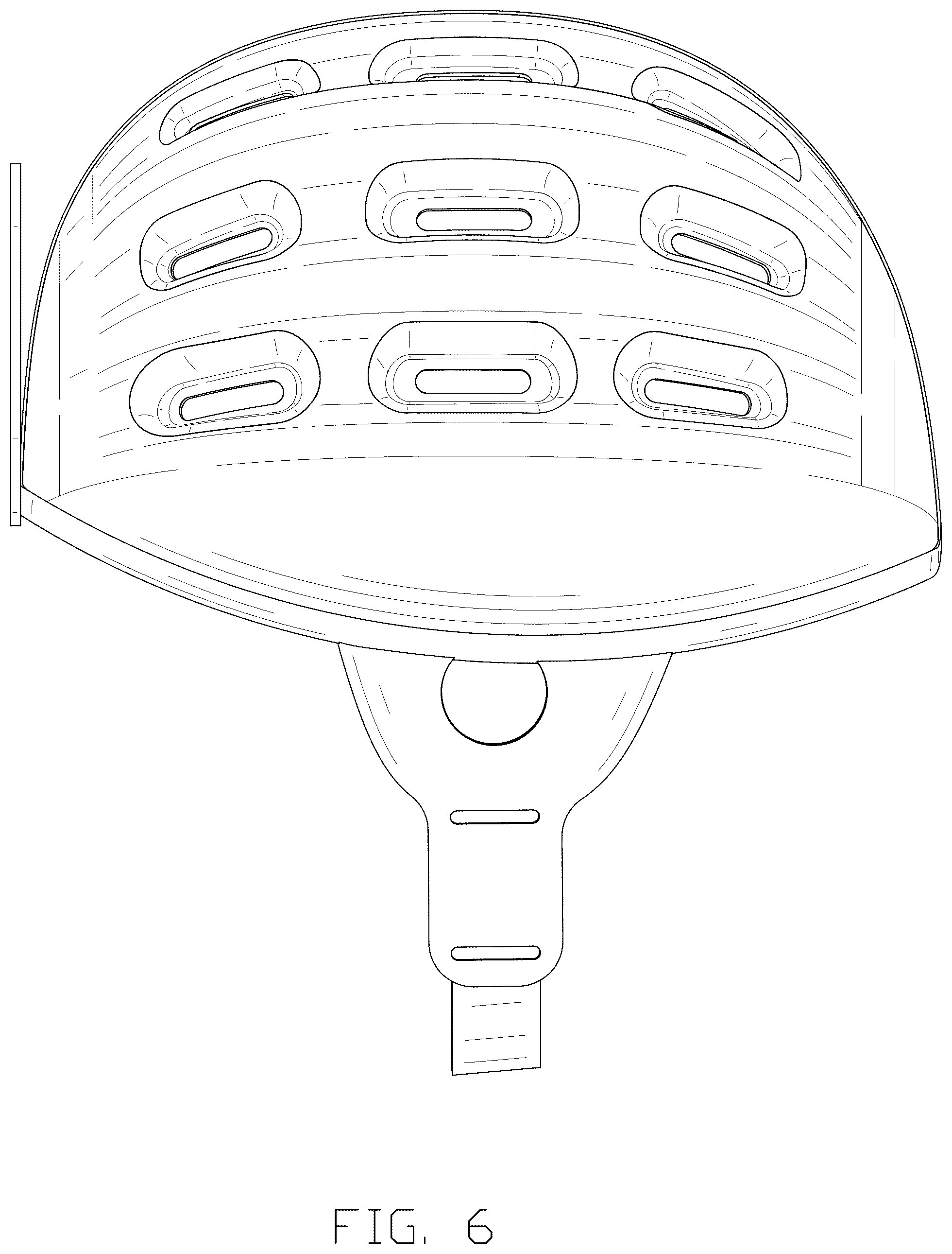 Patent USD1076235 Figure 6 – Safety helmet