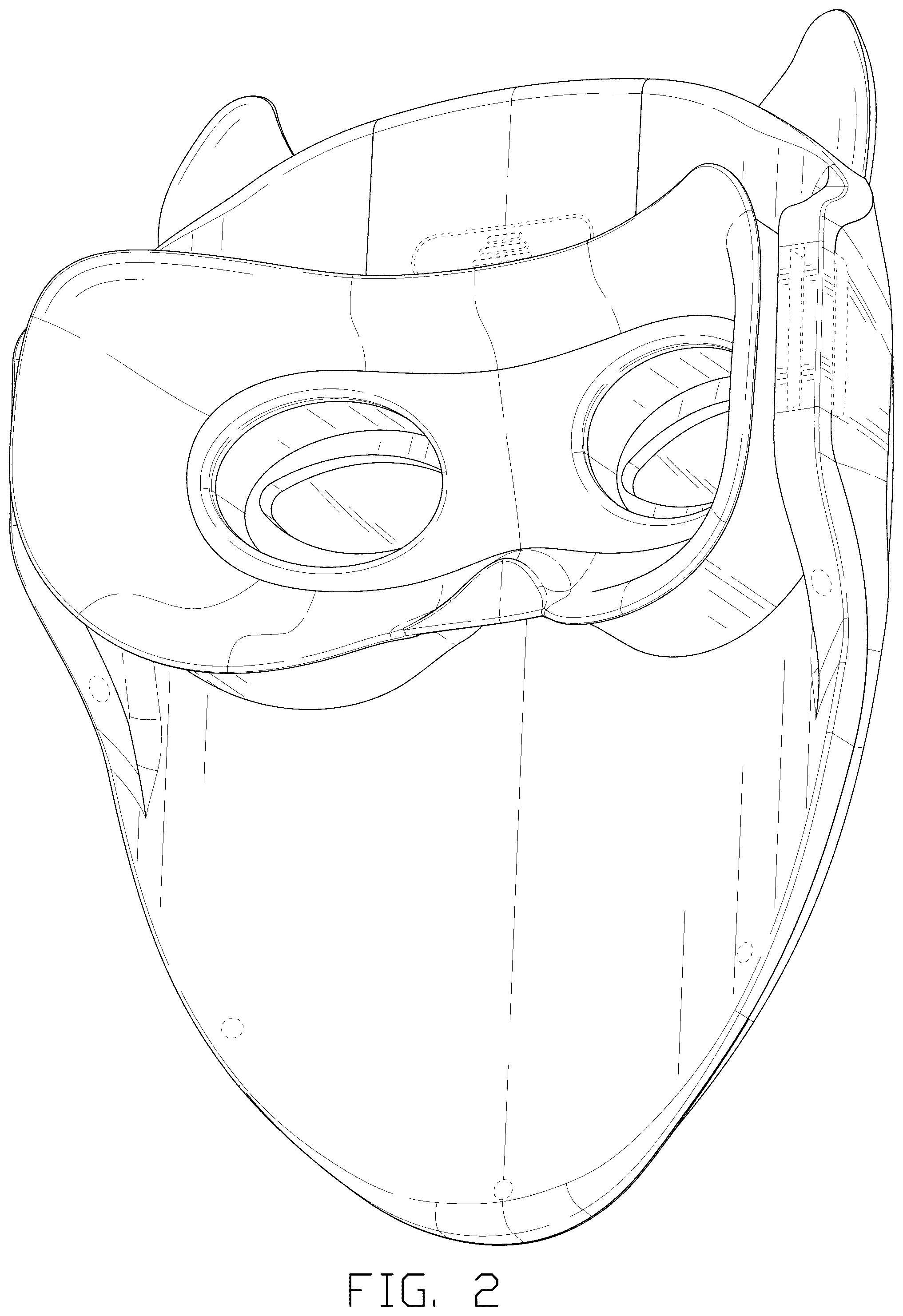 Patent USD1076236 Figure 2 – Mask