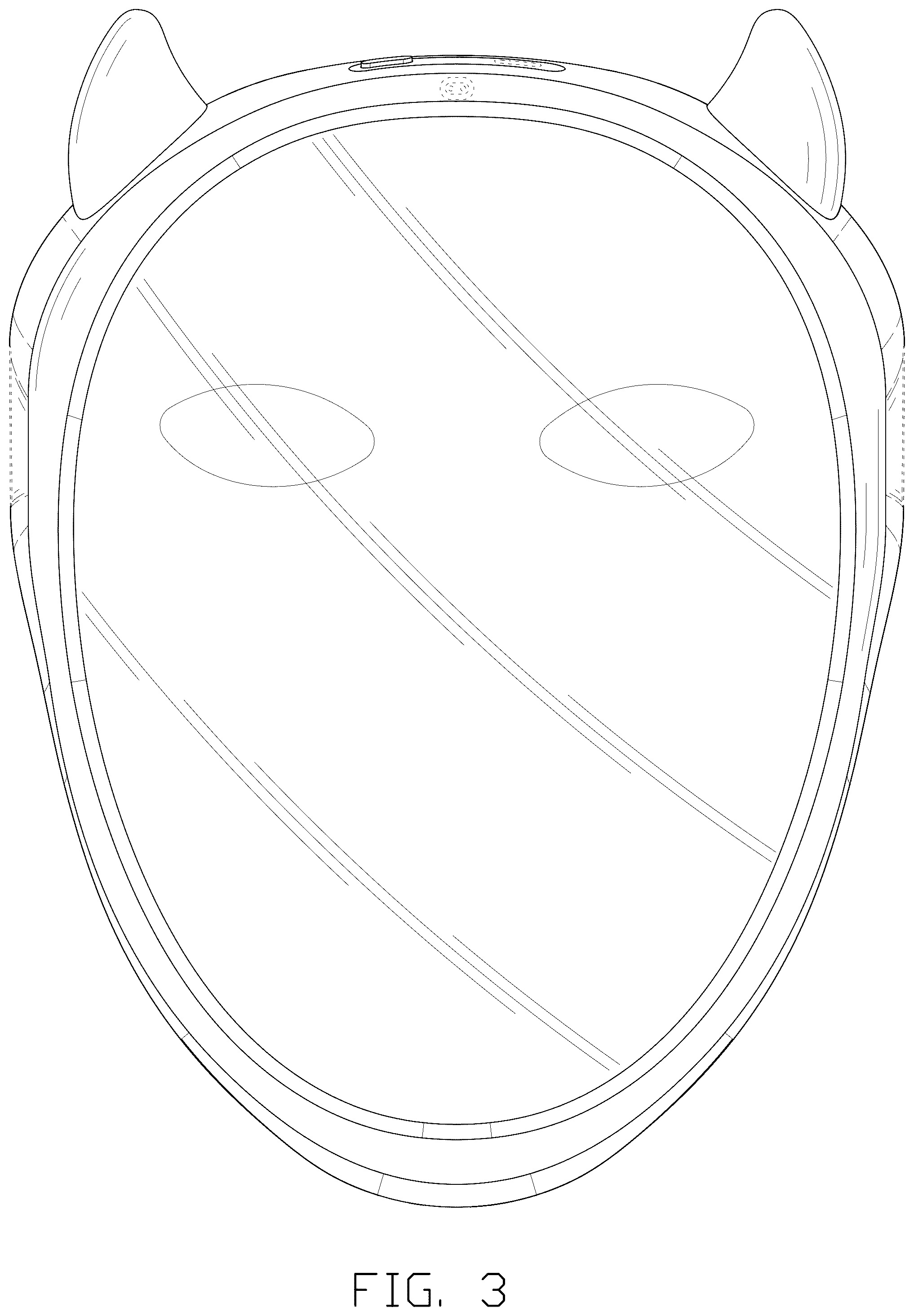 Patent USD1076236 Figure 3 – Mask