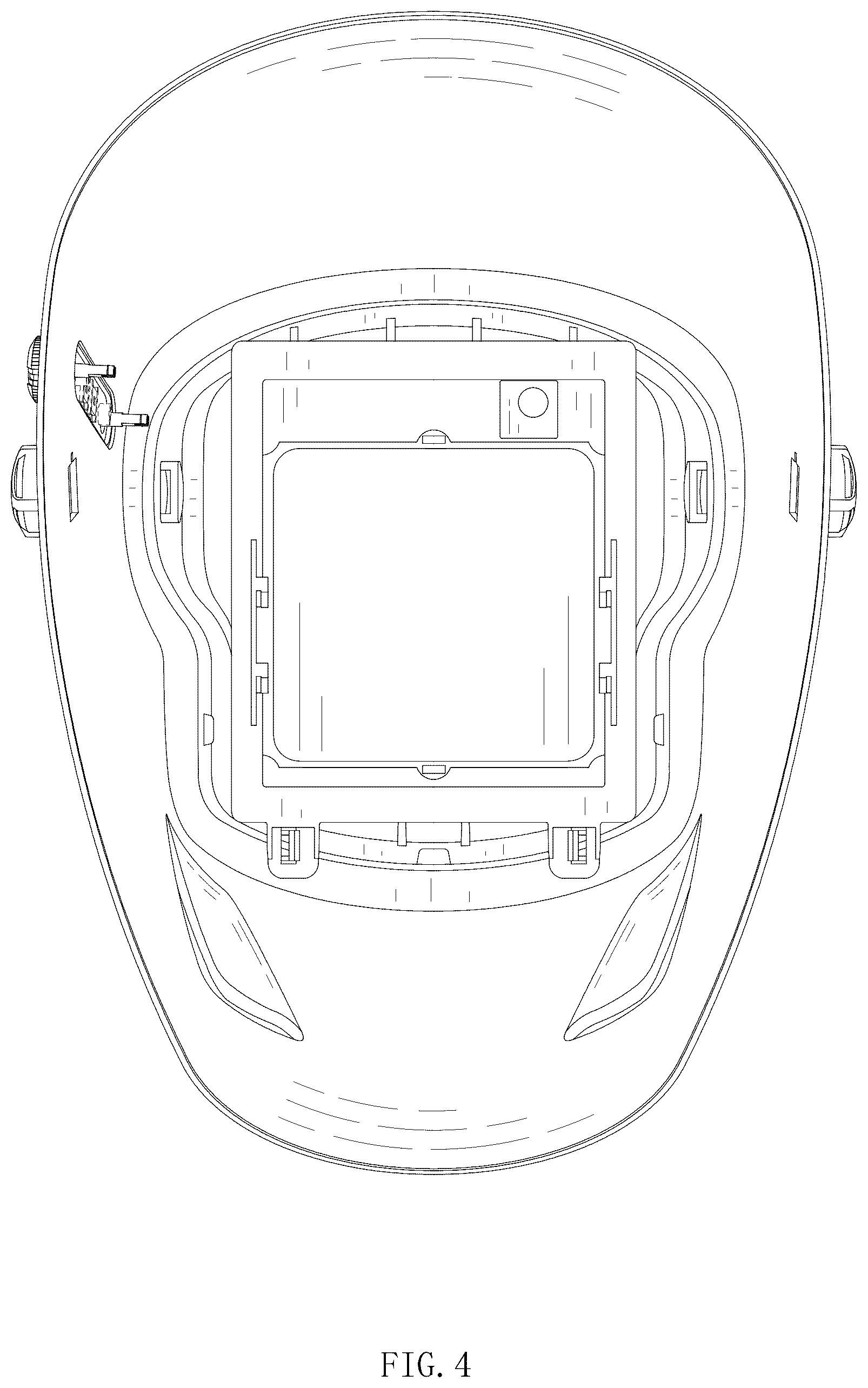 Patent USD1076237 Figure 4 – Welding helmet