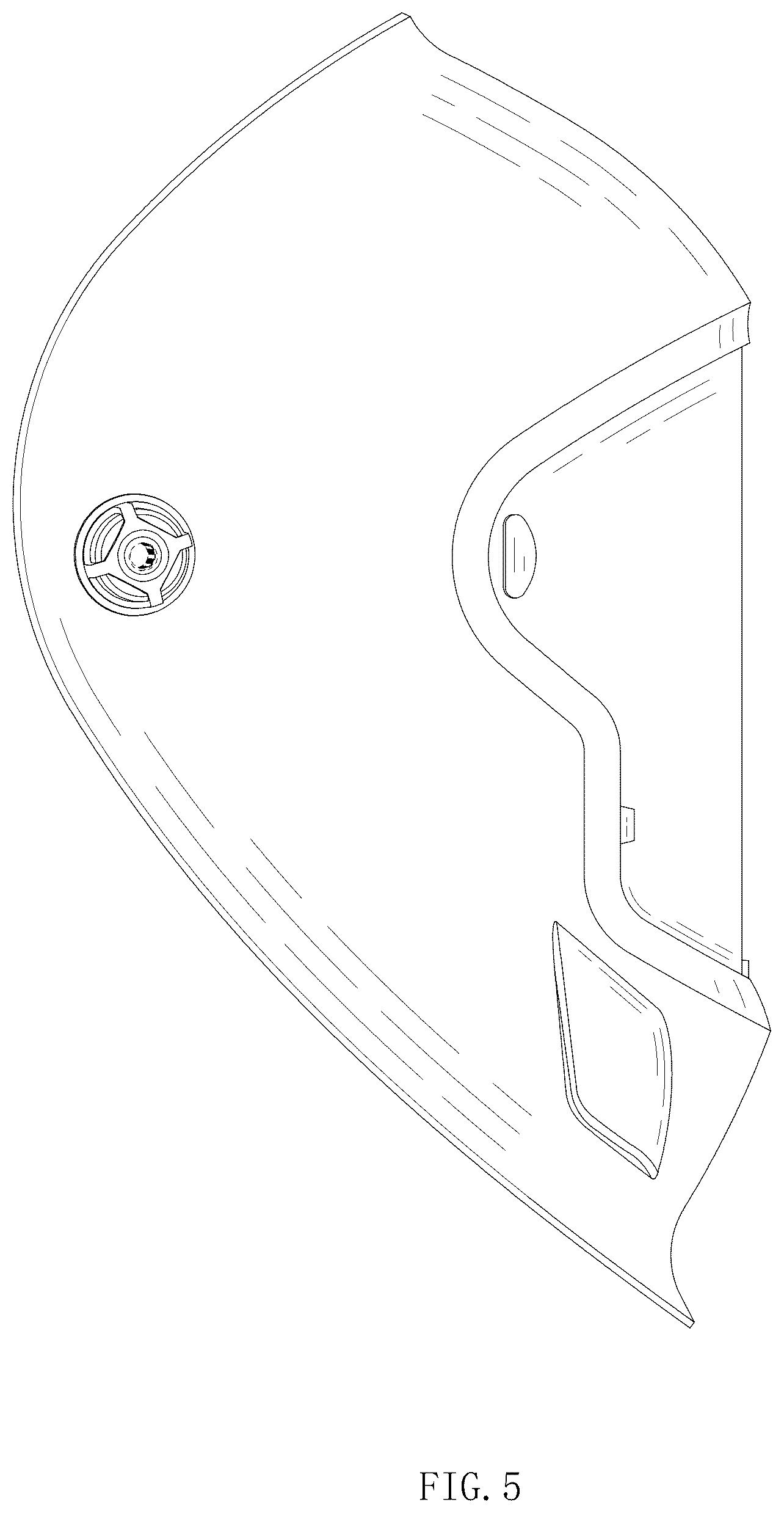 Patent USD1076237 Figure 5 – Welding helmet