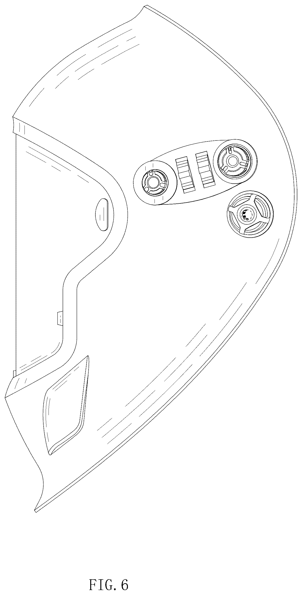 Patent USD1076237 Figure 6 – Welding helmet