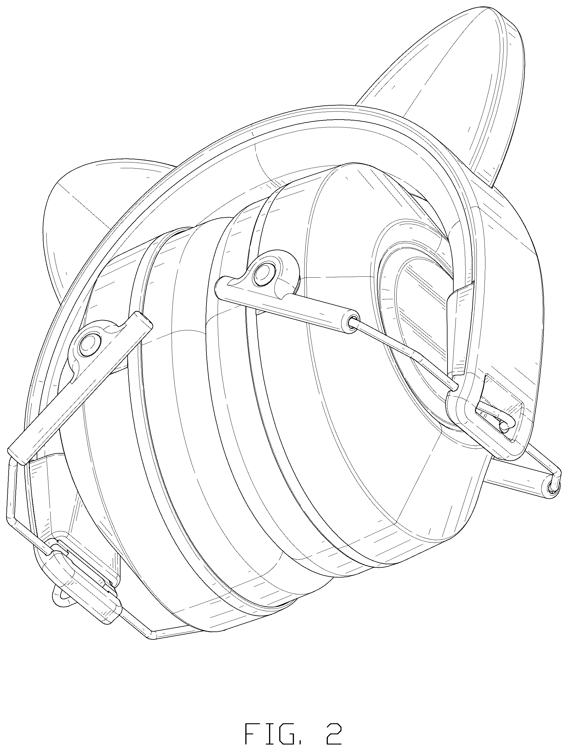Patent USD1076238 Figure 2 – Earmuff