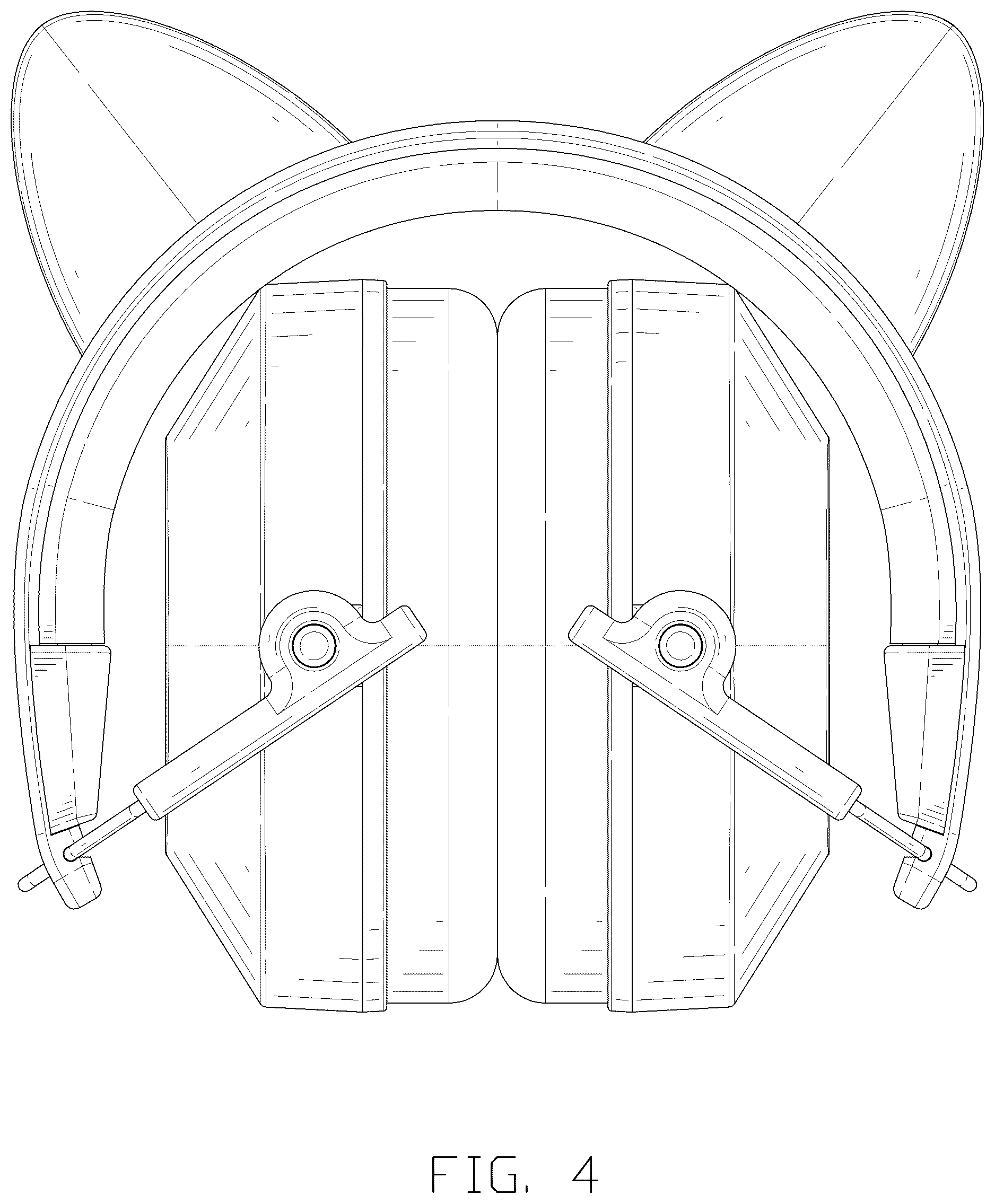 Patent USD1076238 Figure 4 – Earmuff