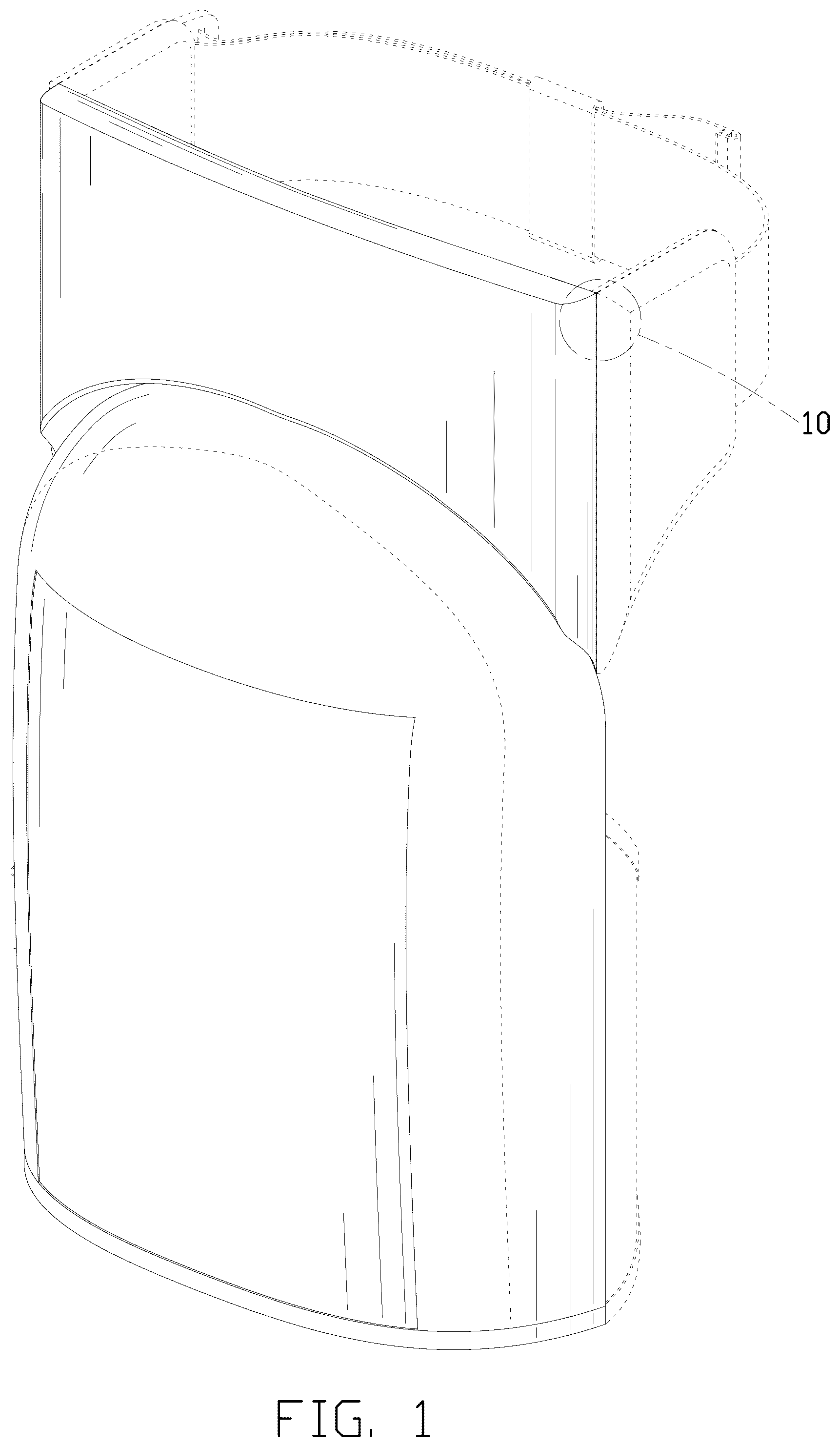 Patent USD1076240 Figure 1 – Knee pad