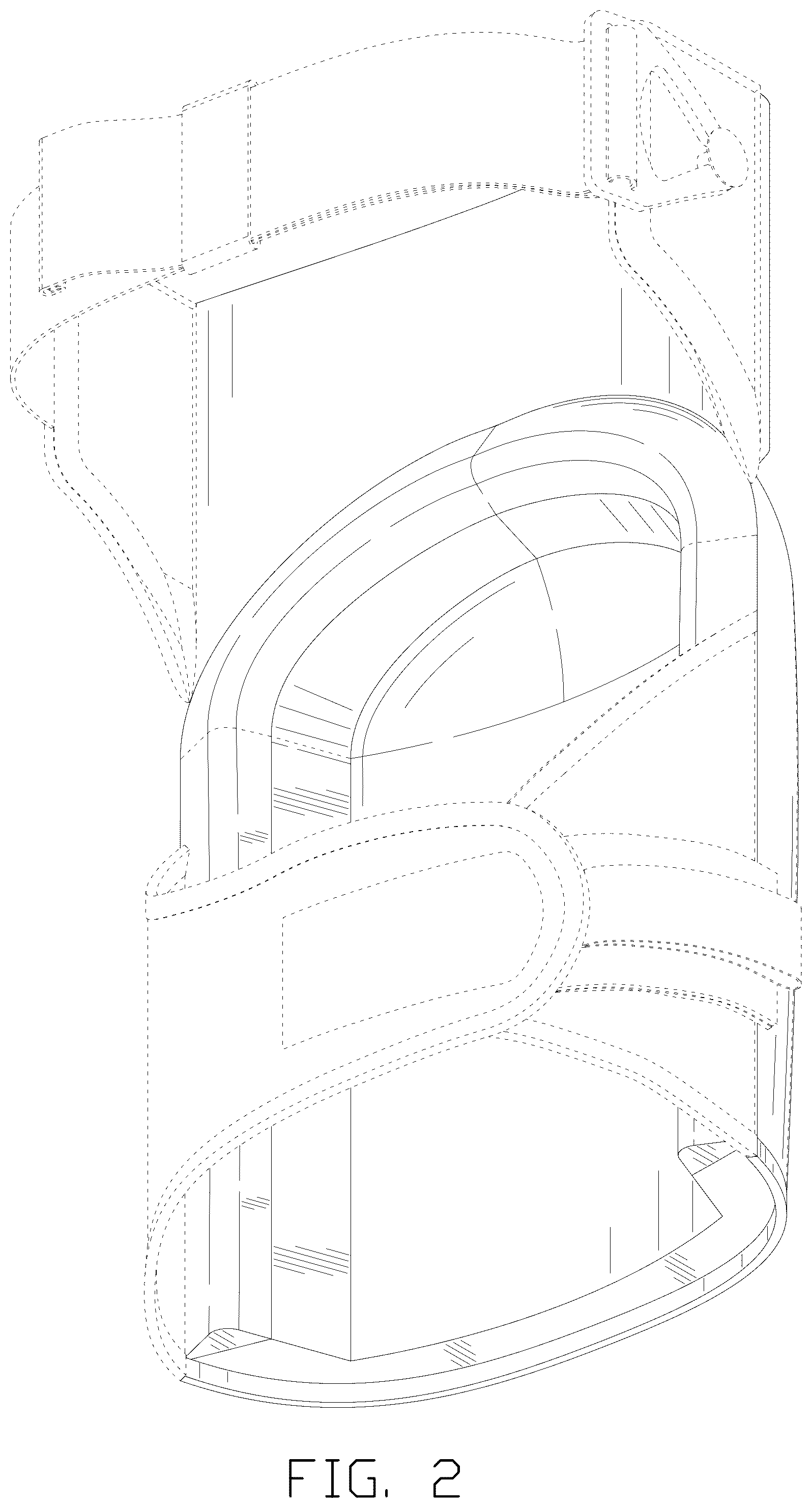 Patent USD1076240 Figure 2 – Knee pad