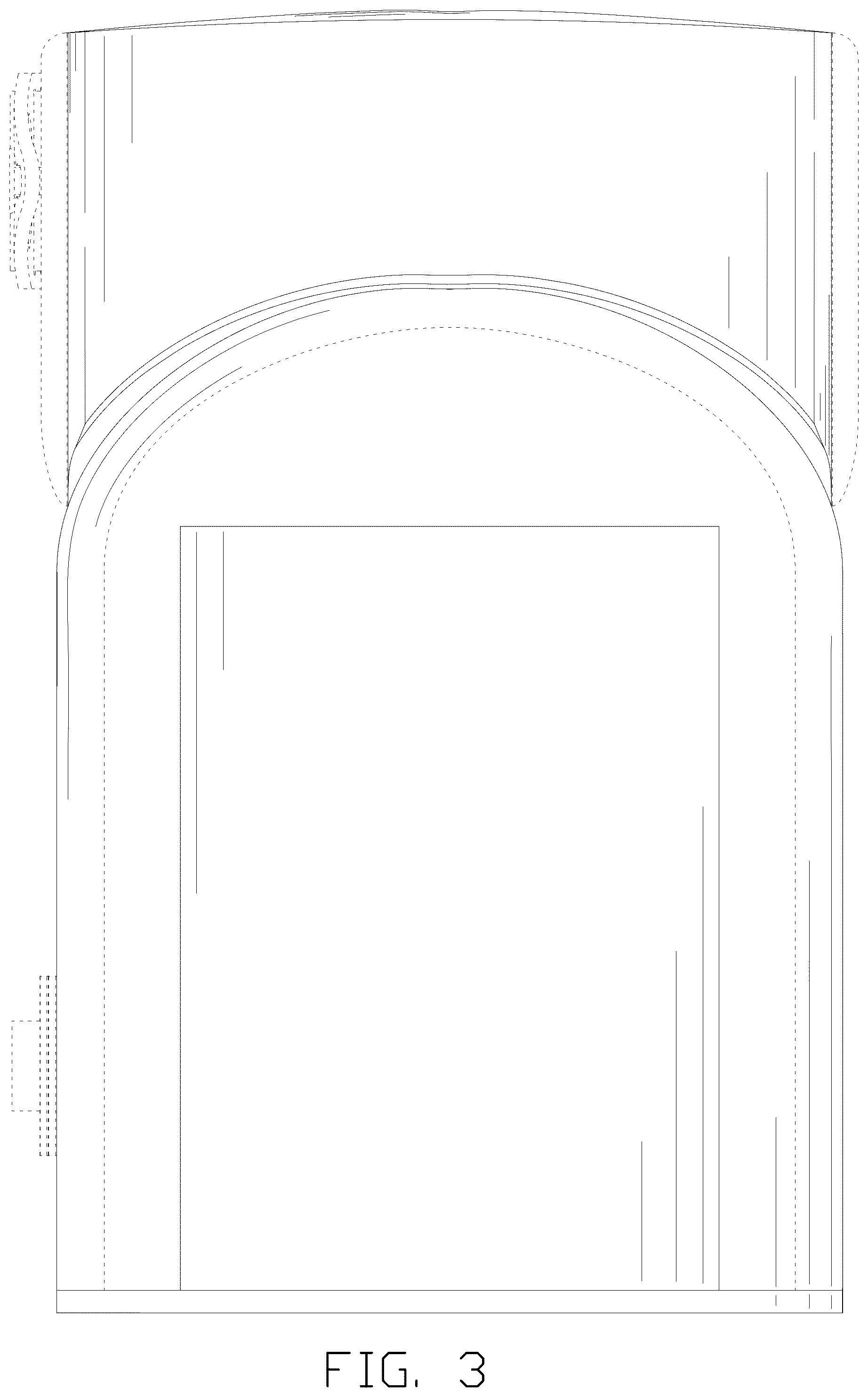 Patent USD1076240 Figure 3 – Knee pad