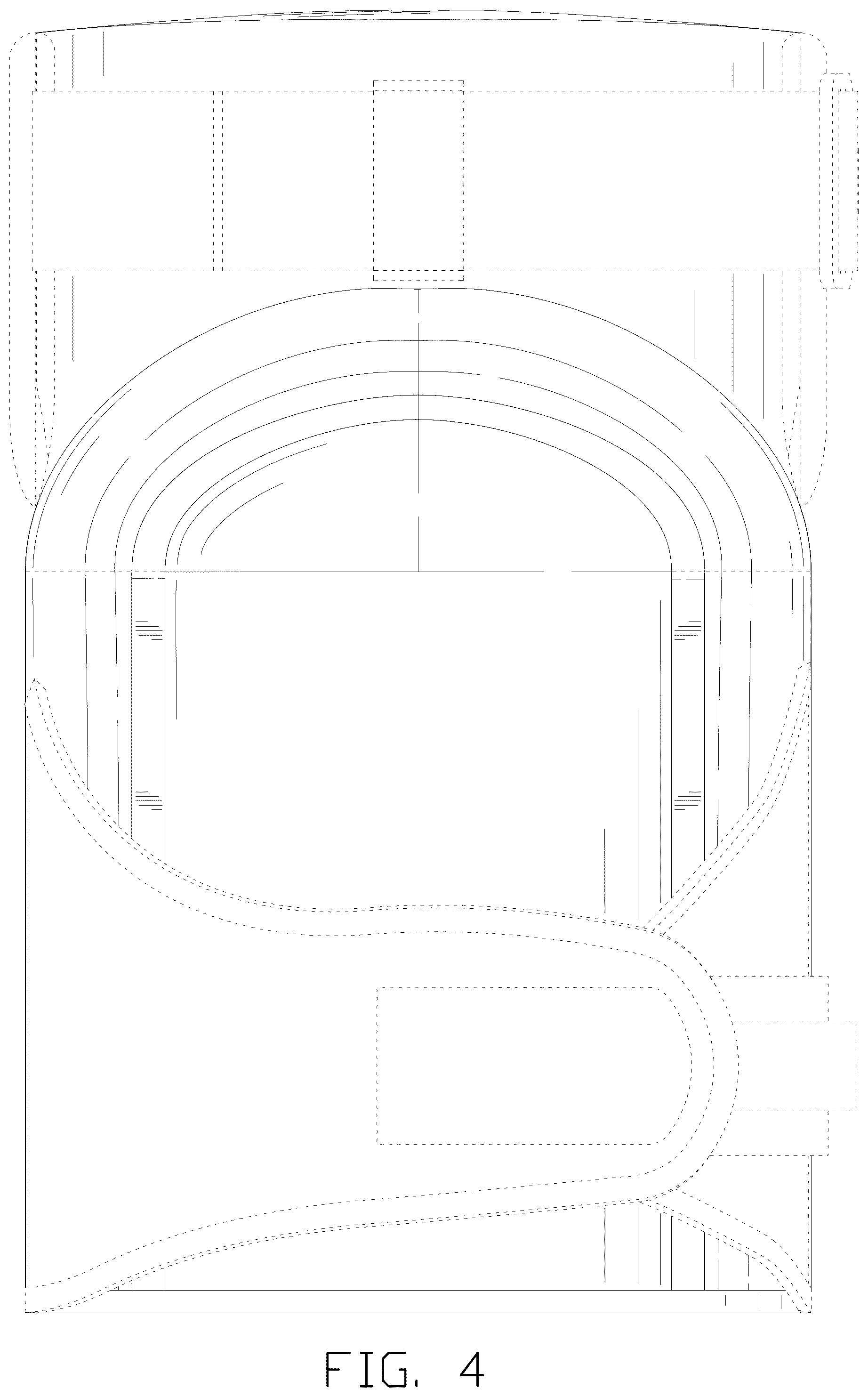 Patent USD1076240 Figure 4 – Knee pad