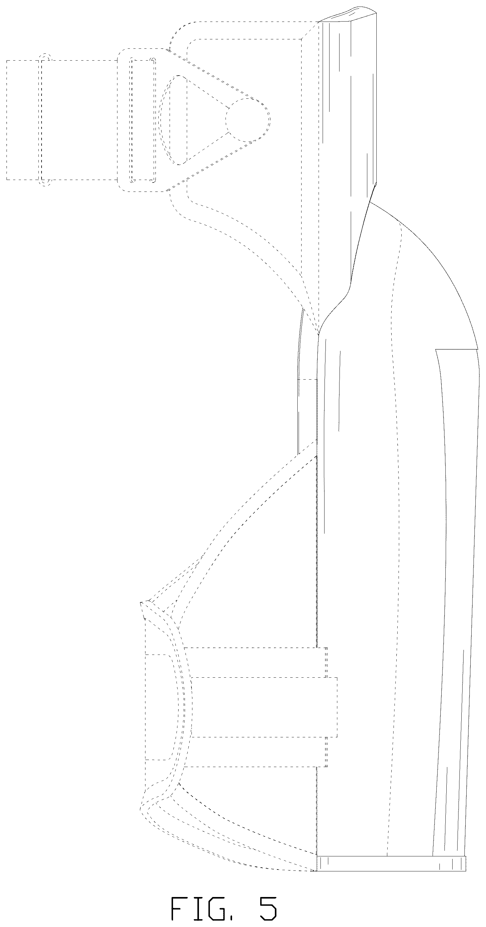 Patent USD1076240 Figure 5 – Knee pad