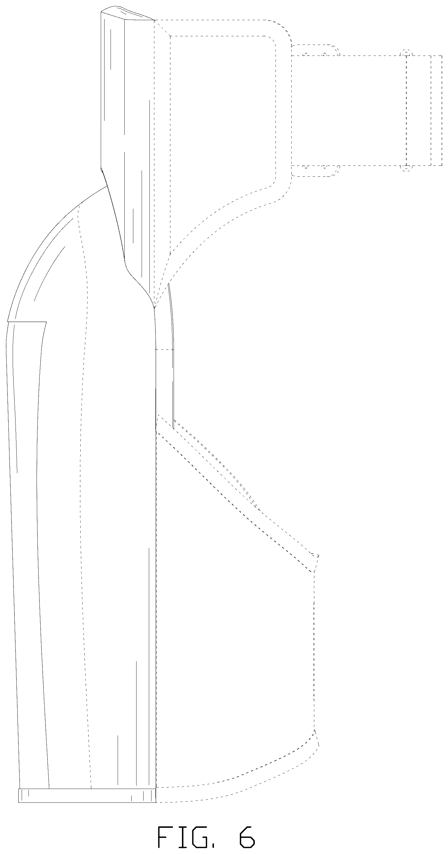 Patent USD1076240 Figure 6 – Knee pad