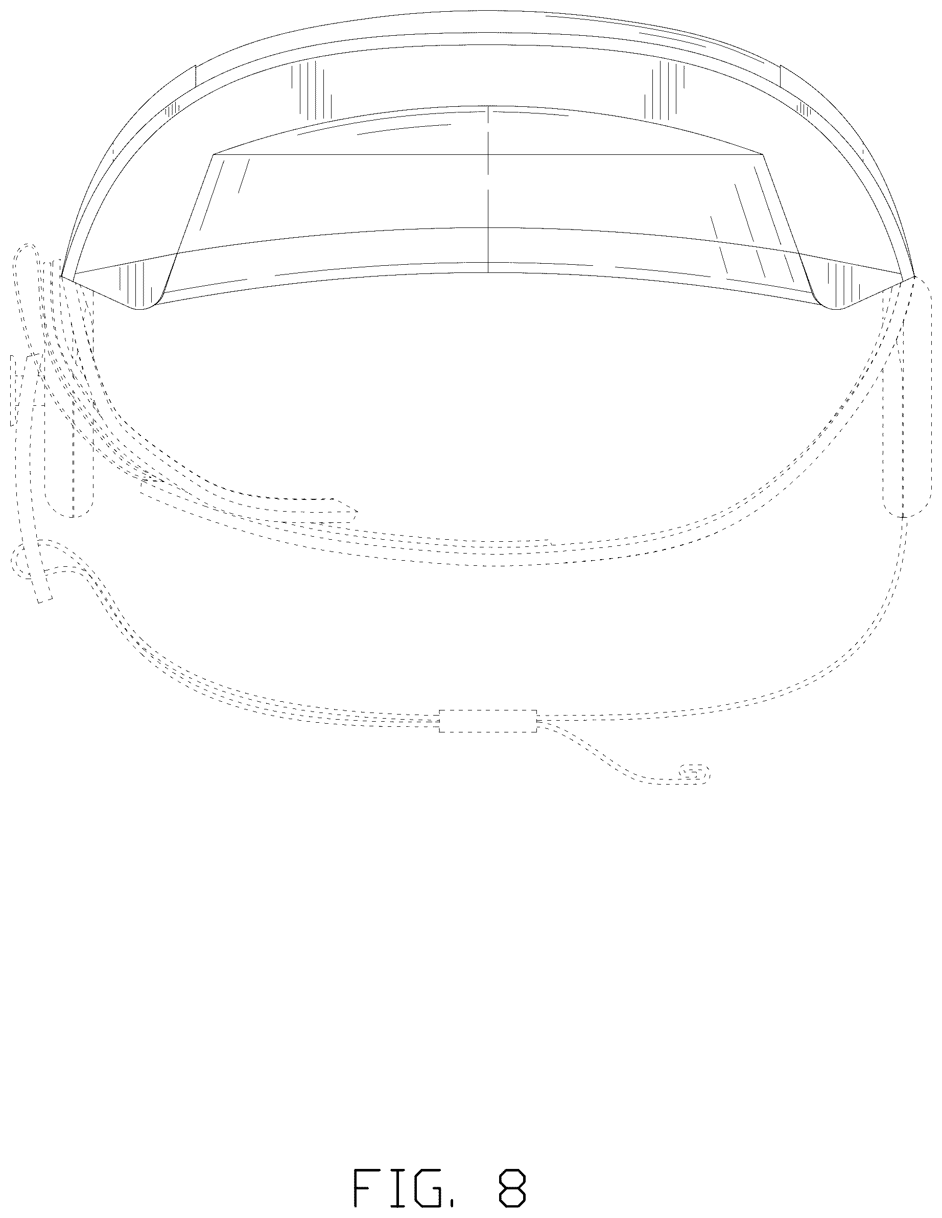 Patent USD1076240 Figure 8 – Knee pad