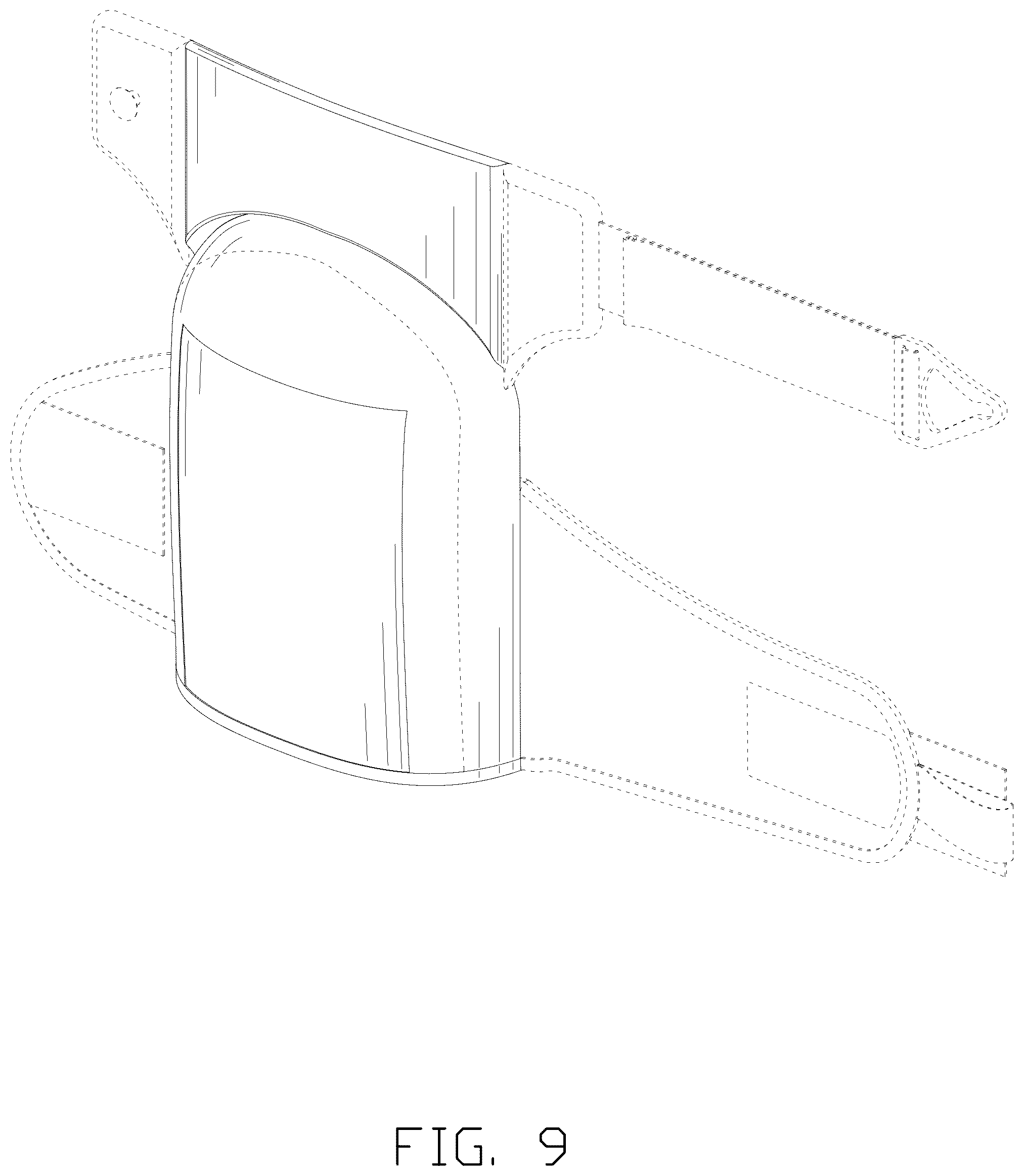 Patent USD1076240 Figure 9 – Knee pad