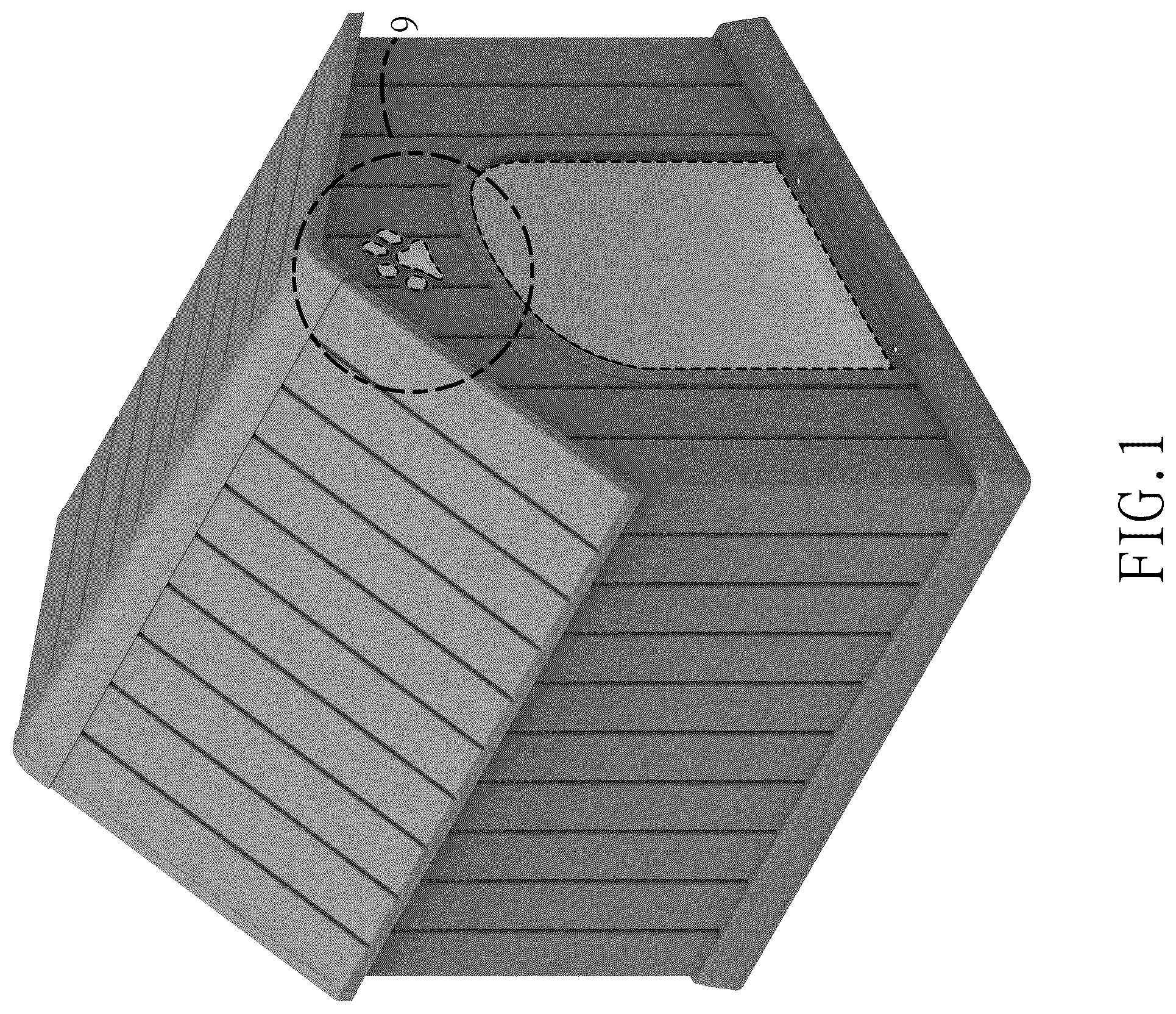 Patent USD1076243 Figure 1 – Pet house