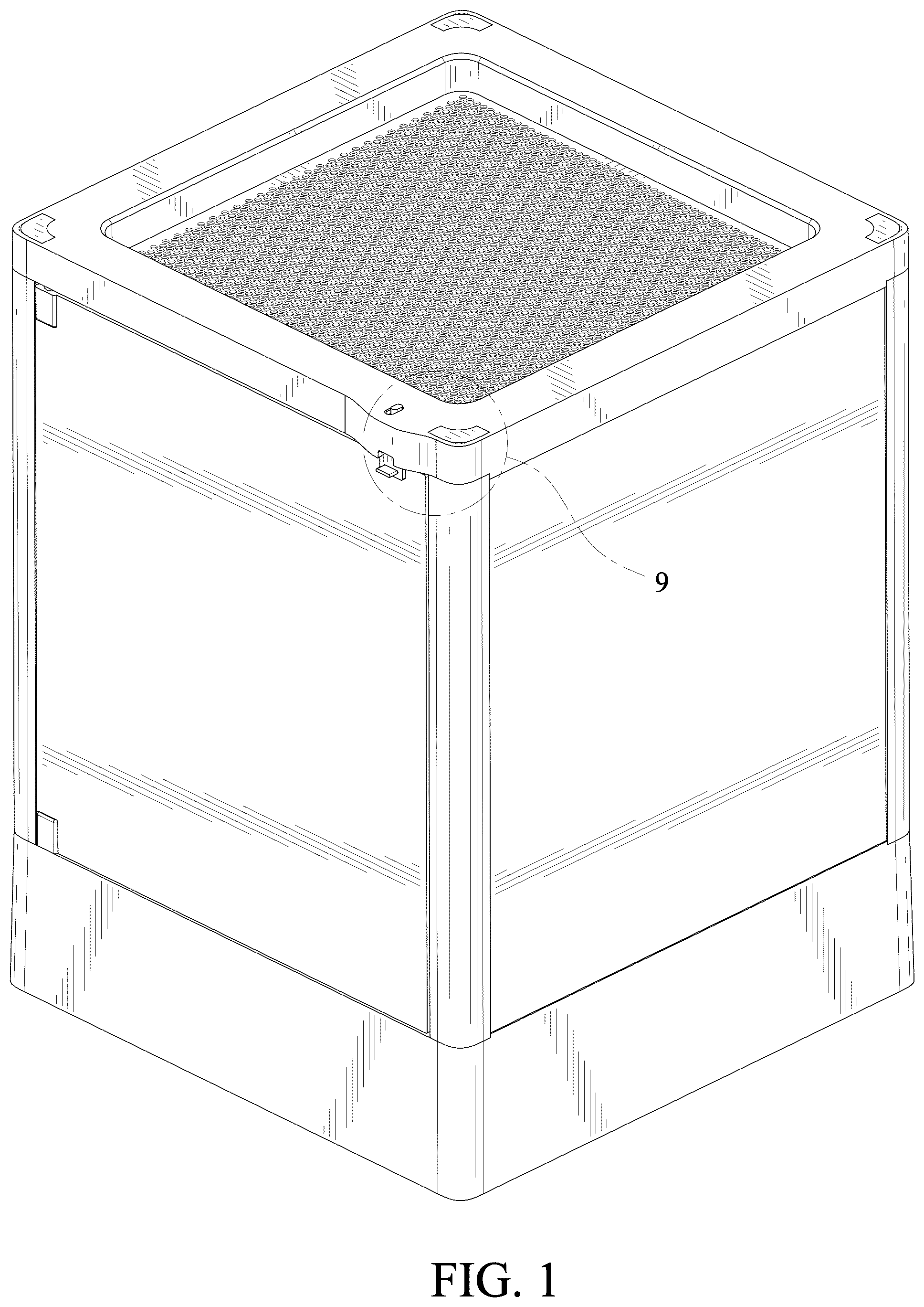 Patent USD1076244 Figure 1 – Reptile tank