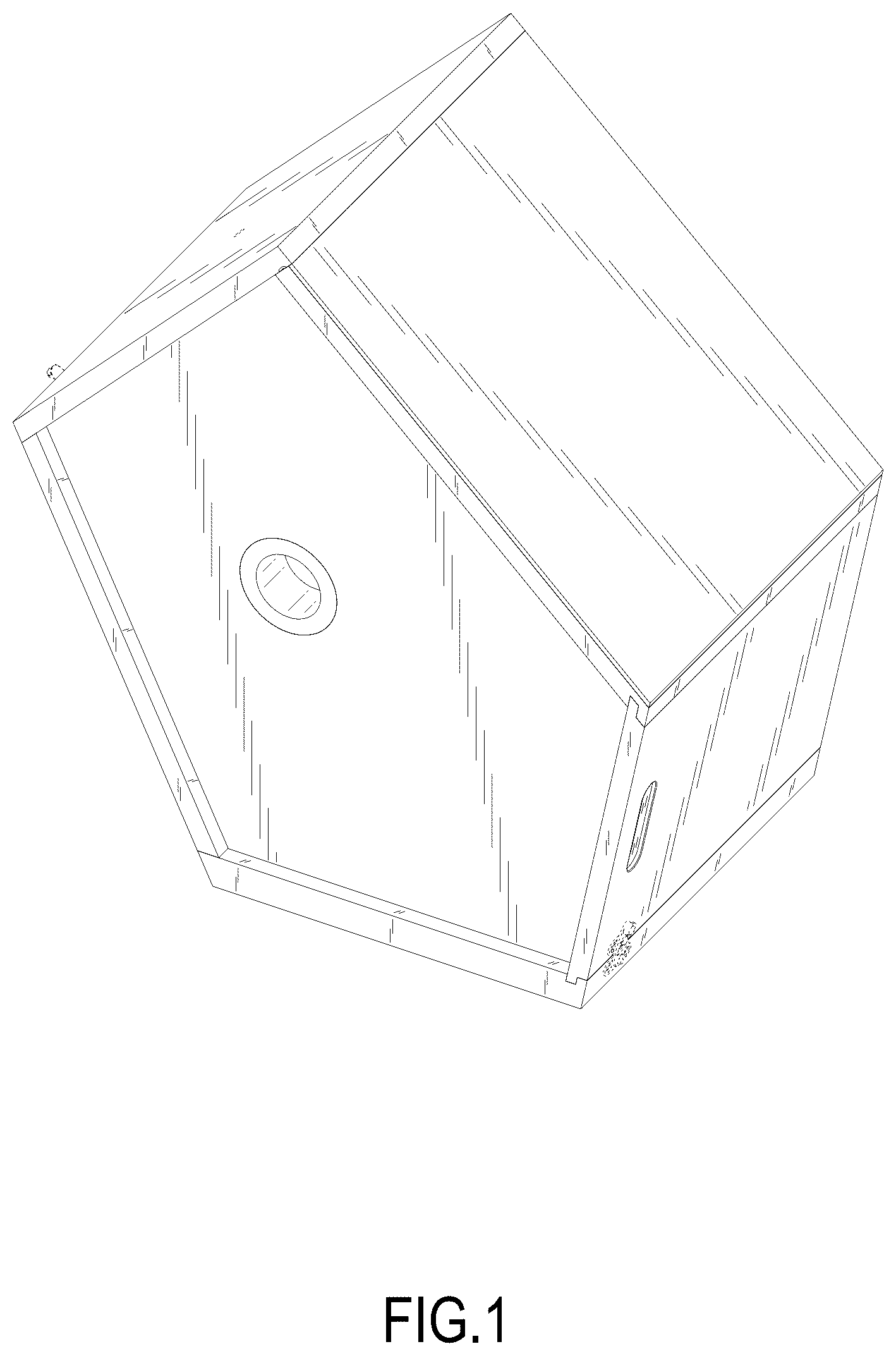 Patent USD1076245 — Bird house — Figure 1