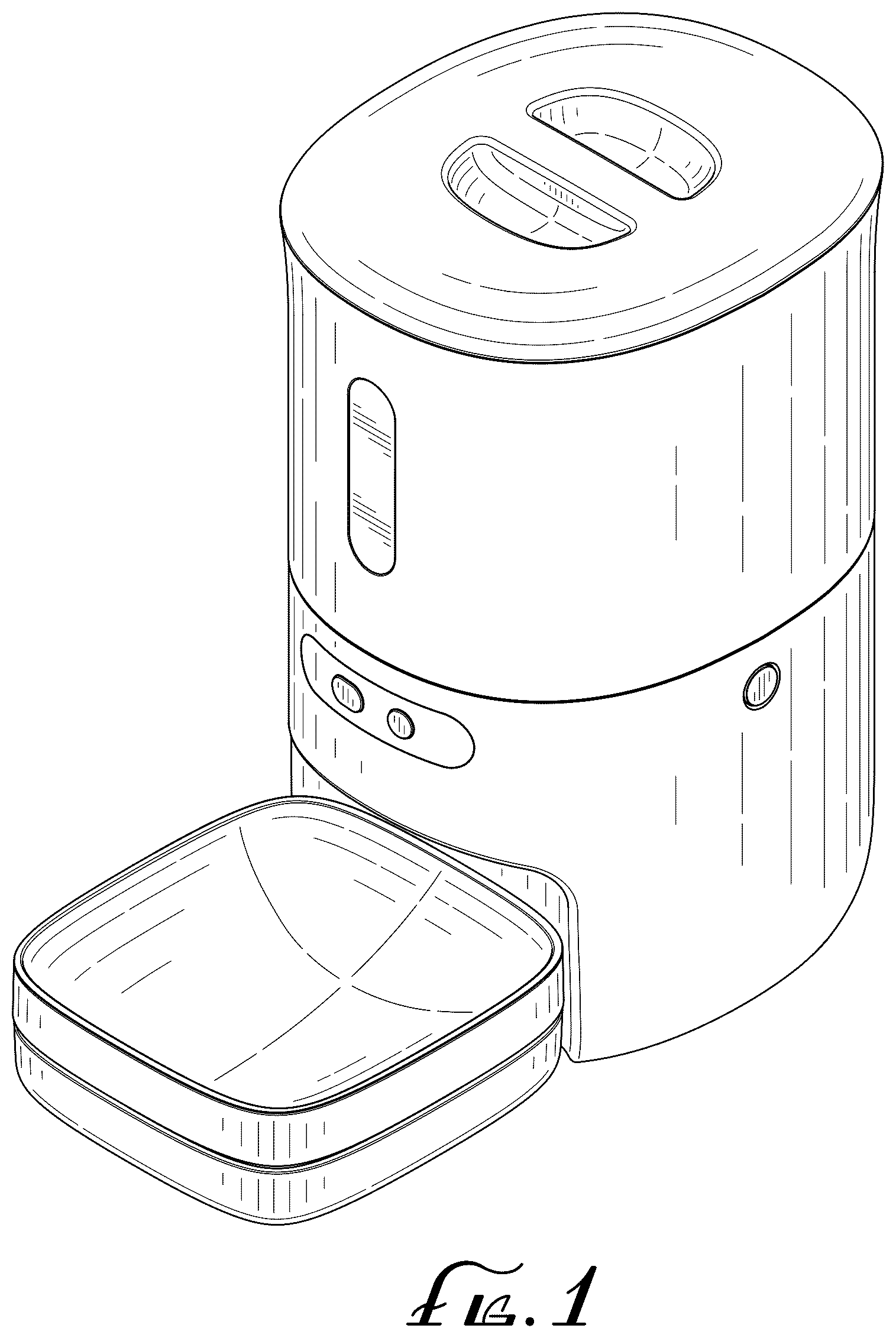 Patent USD1076249 Figure 1 – Pet feeder