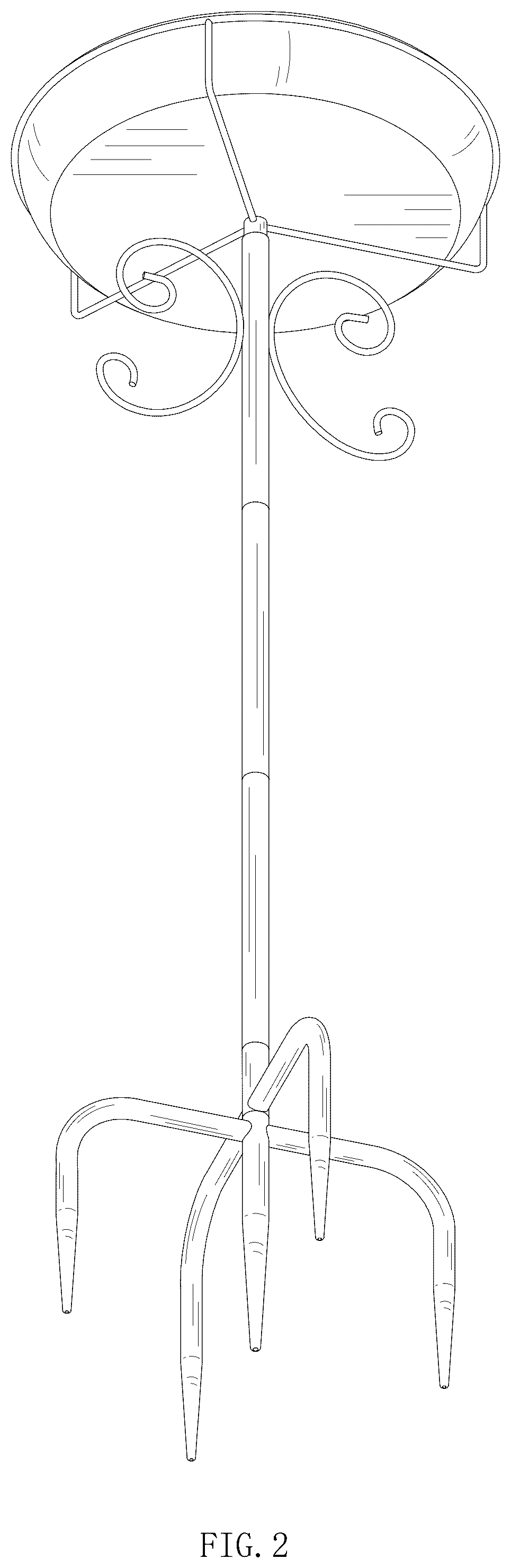 Patent USD1076250 Figure 2 – Bird bath