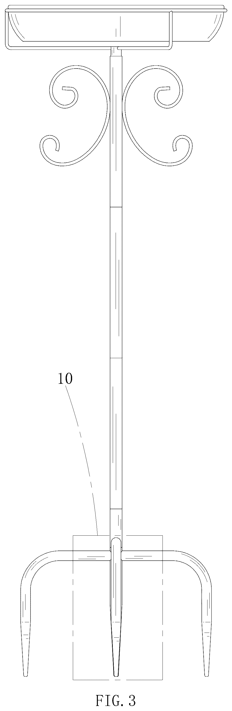 Patent USD1076250 Figure 3 – Bird bath