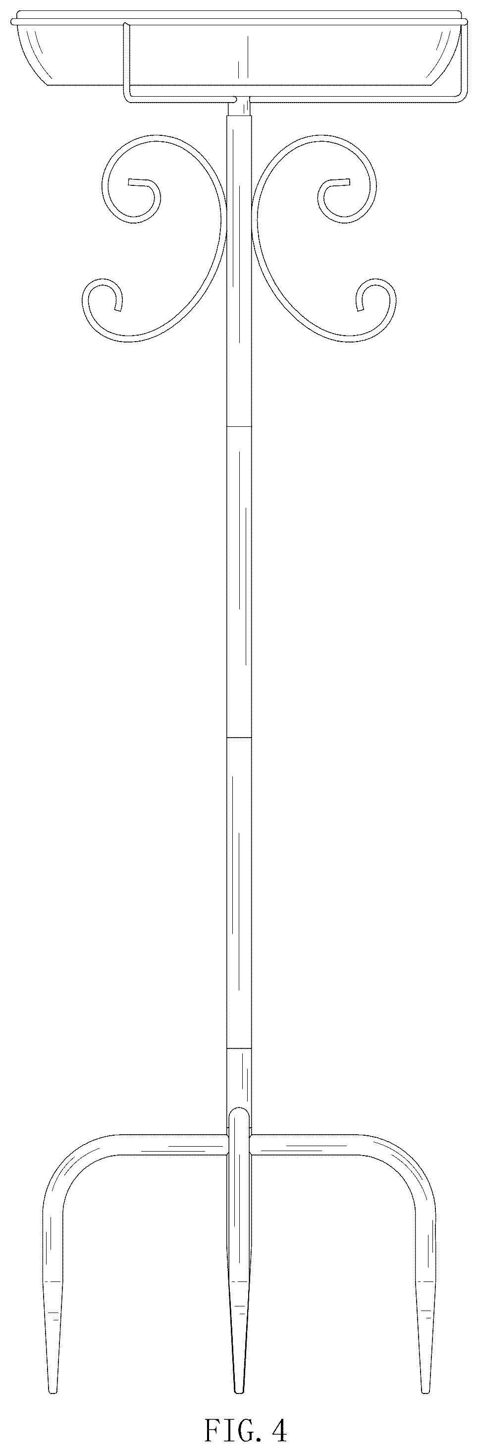 Patent USD1076250 Figure 4 – Bird bath