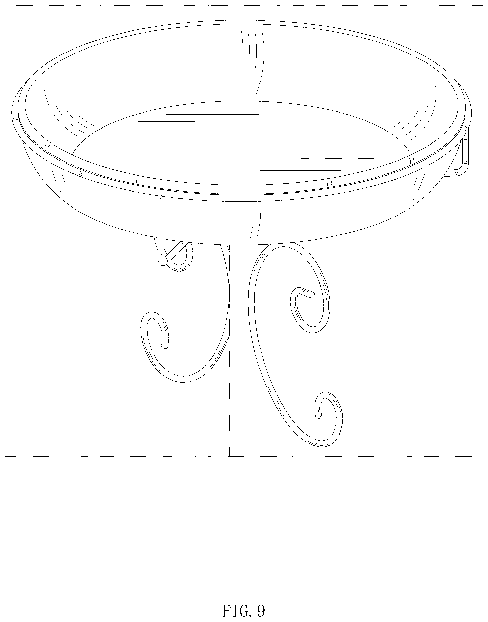 Patent USD1076250 Figure 9 – Bird bath