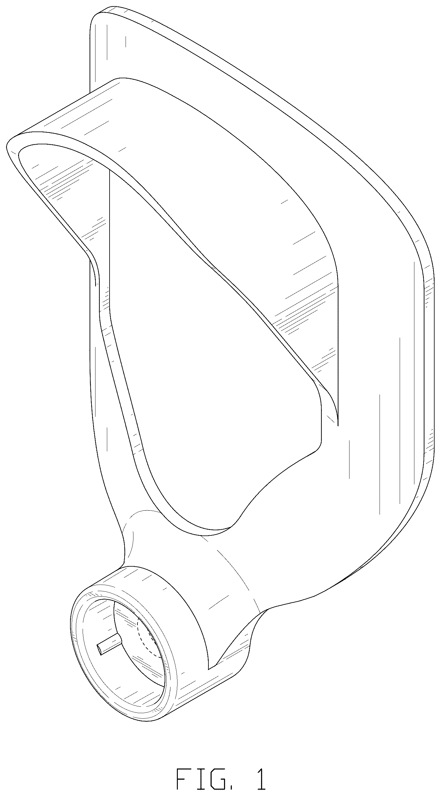 Patent USD1076253 Figure 1 – Bird feeder port
