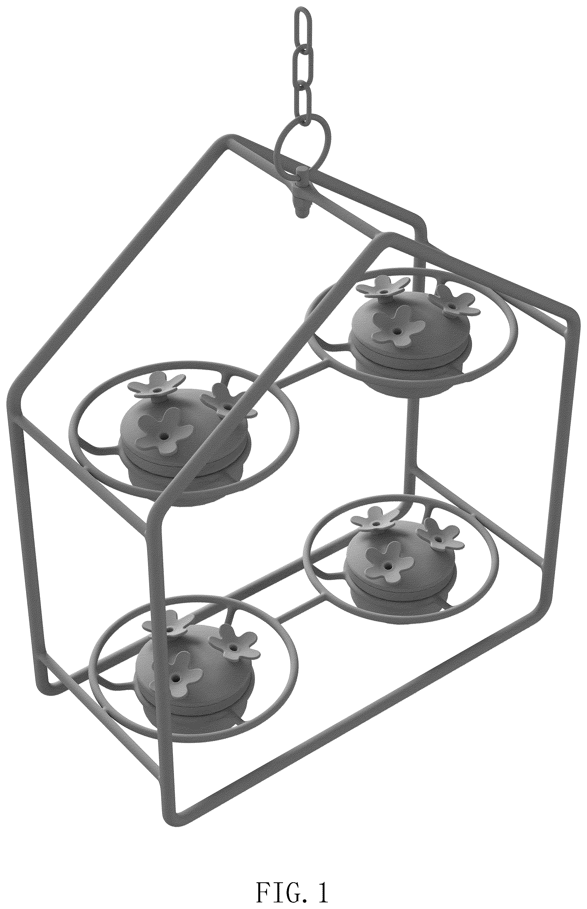 Patent USD1076254 Figure 1 – Humming bird feeder