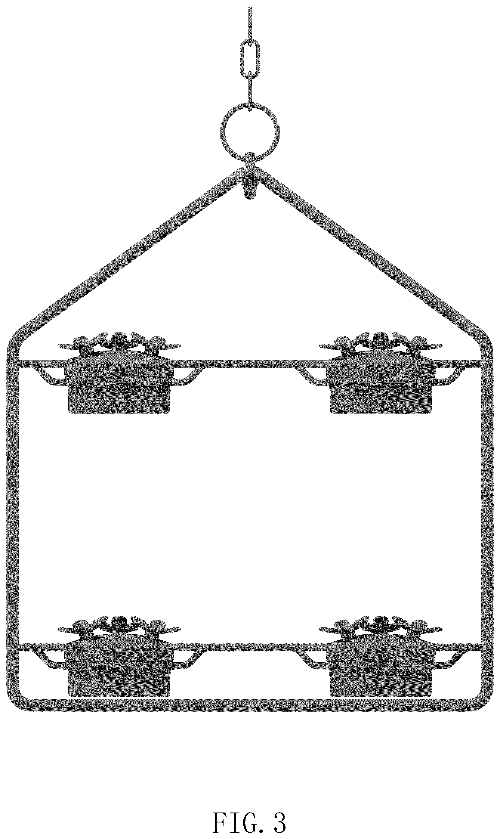 Patent USD1076254 Figure 3 – Humming bird feeder