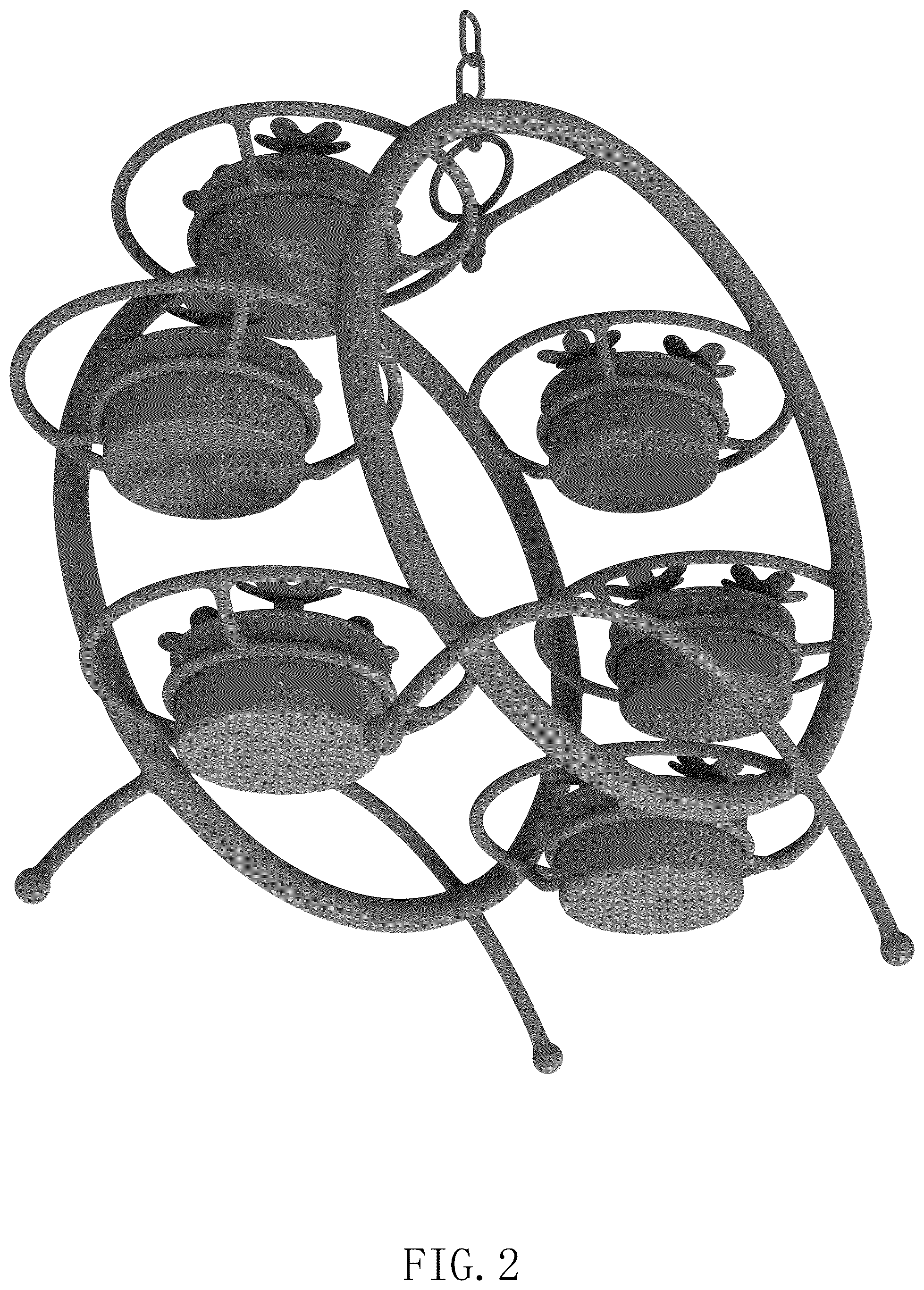 Patent USD1076255 Figure 2 – Humming bird feeder
