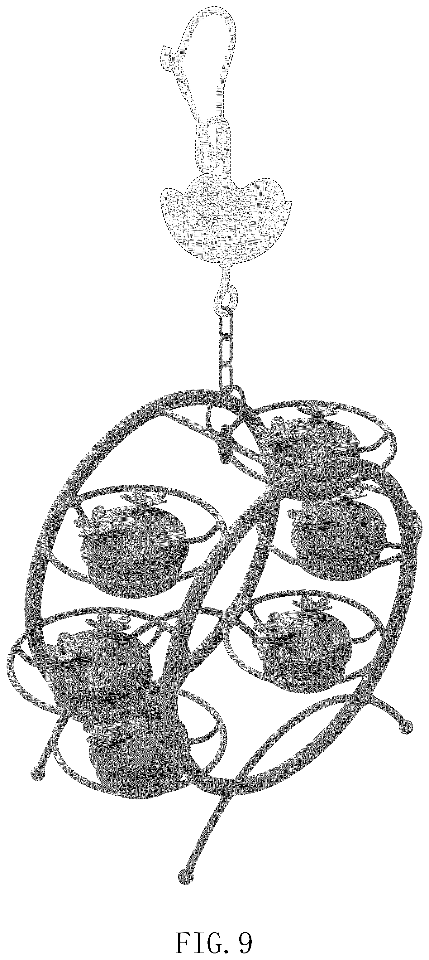 Patent USD1076255 Figure 9 – Humming bird feeder
