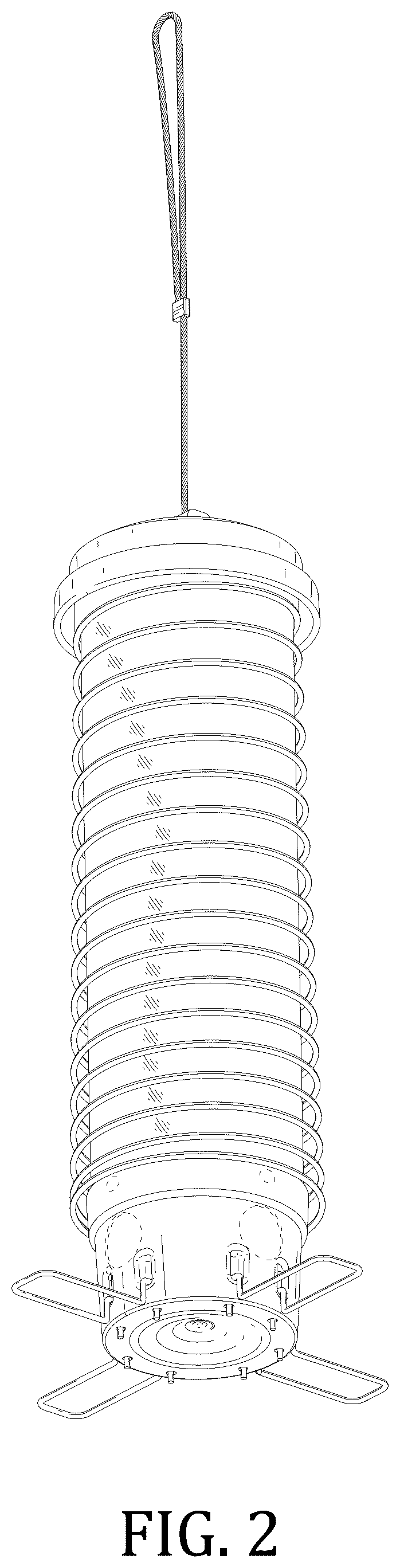 Patent USD1076259 Figure 2 – Bird feeder