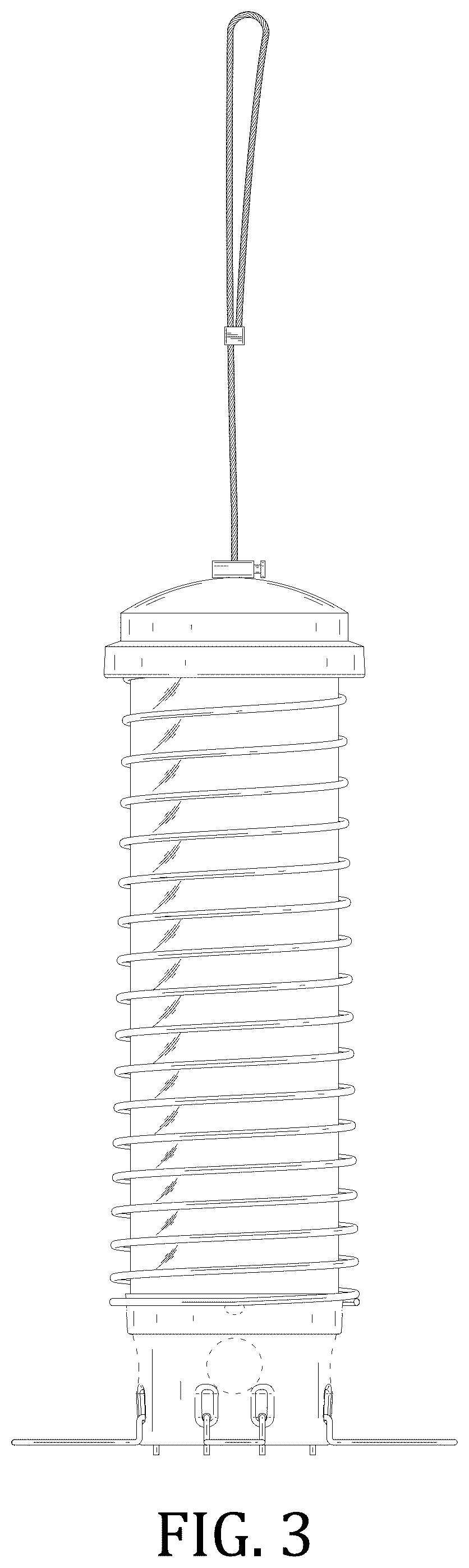 Patent USD1076259 Figure 3 – Bird feeder