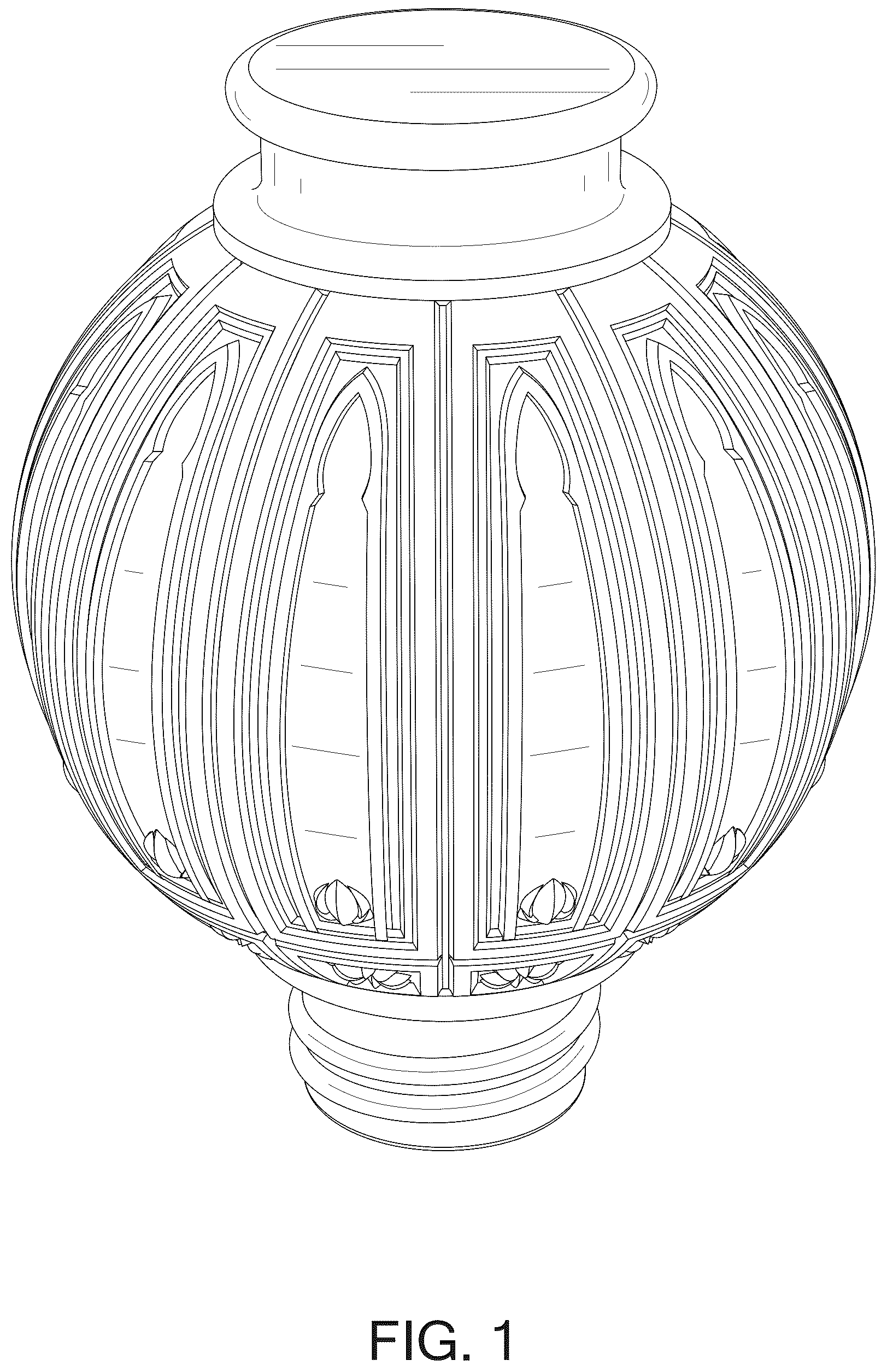 Patent USD1076261 Figure 1 – Hummingbird feeder